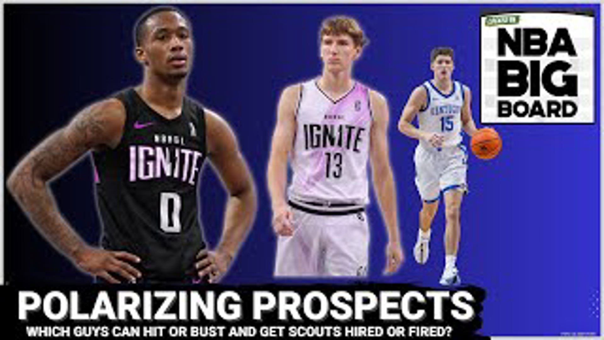 Who are the most polarizing prospects in the 2024 NBA Draft? James, Rich, and Leif join for the first ever 3 person roundtable for a thumbs up, down or across.