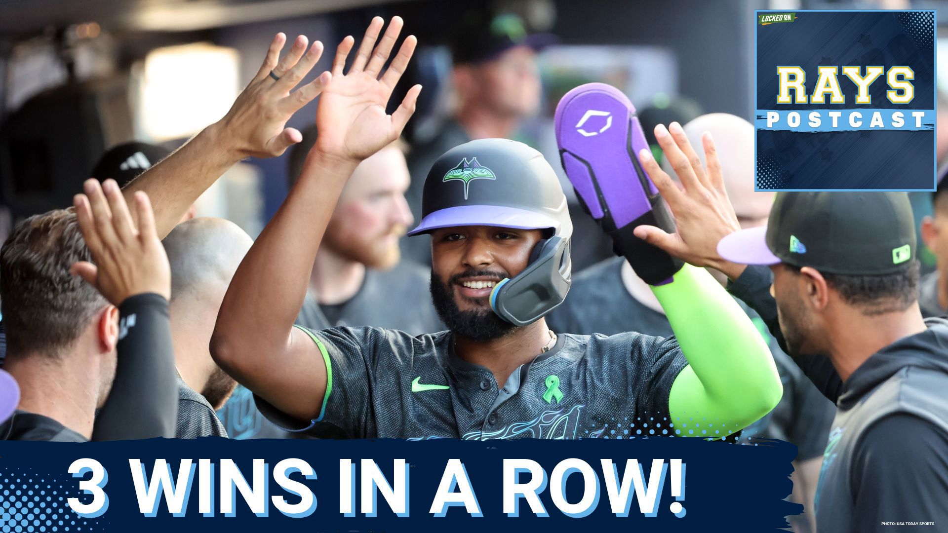 The Tampa Bay Rays win their 3rd game in a row, defeating the Blue Jays 3-1.