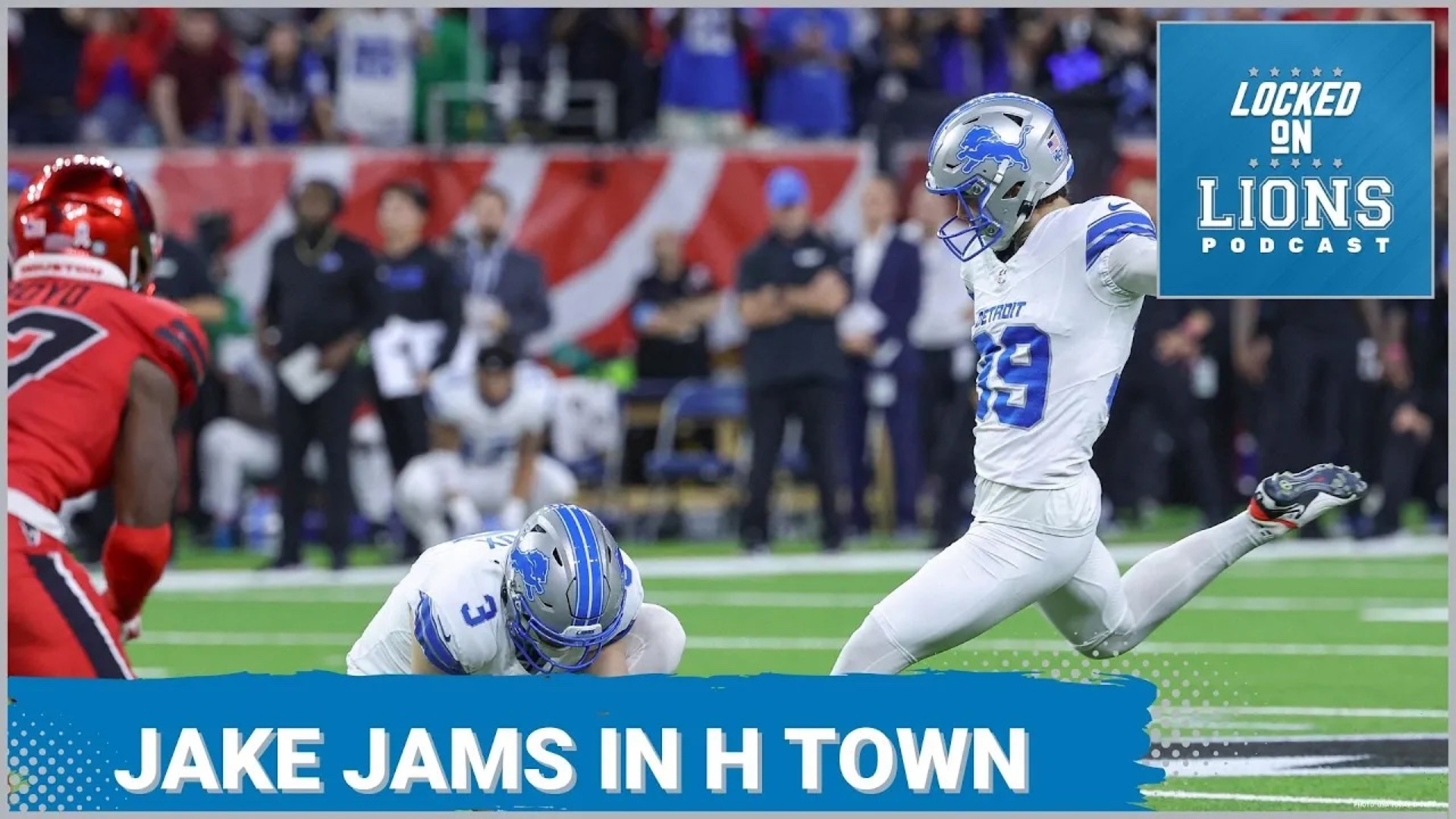 What. A. Game. The Lions pull off another stunner. Knocking off the Texans in Houston 26-23. Jake Bates is money from 52 yards out to win it!