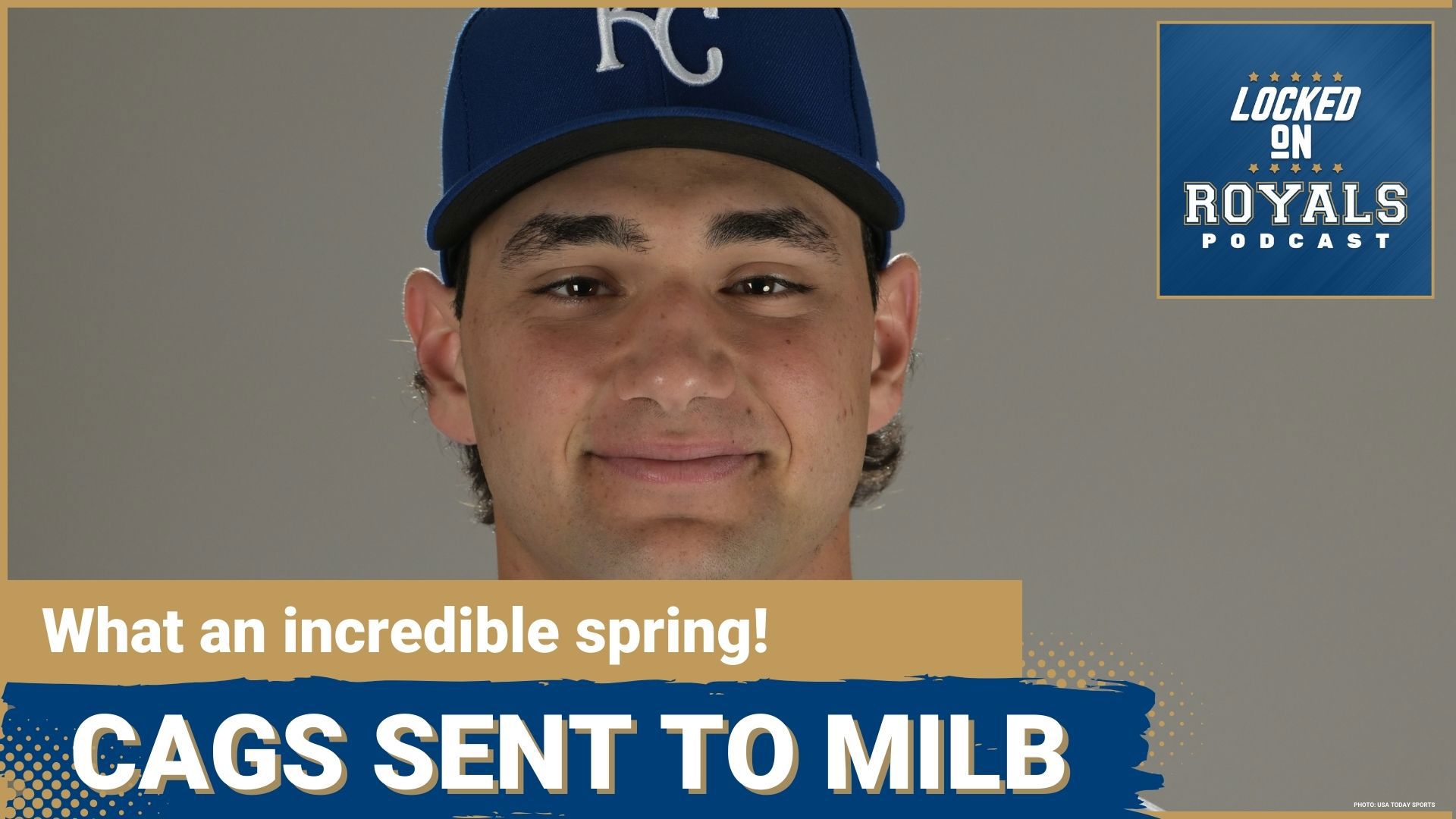We react to Caglianone being sent to minor league camp with 10 days to go before Opening Day. Next, Cole Ragans was named the Opening Day starter.