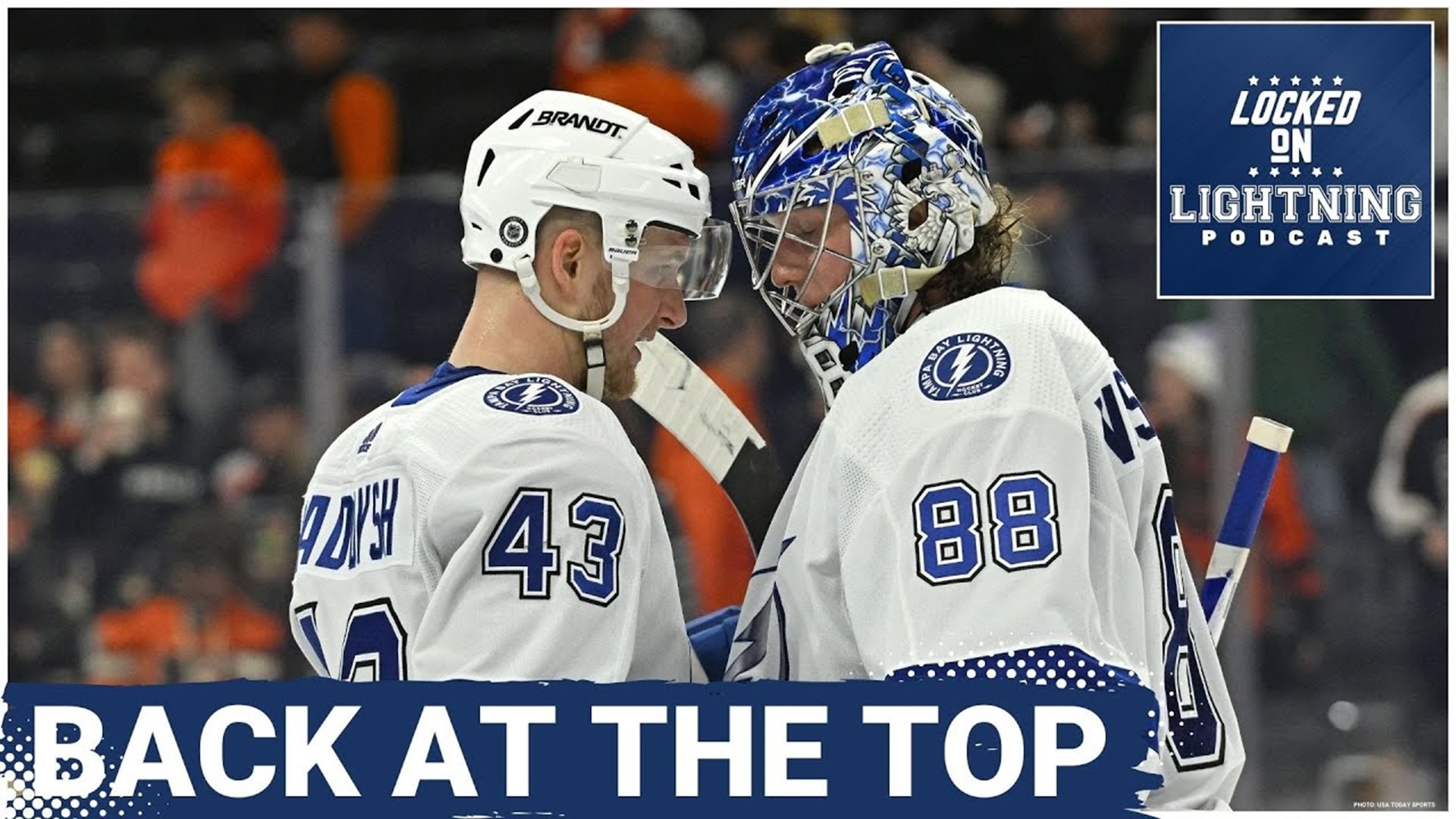 The Lightning went into their Tuesday tilt with one implication on the line: the possibility of getting into the top three in the Atlantic Division.