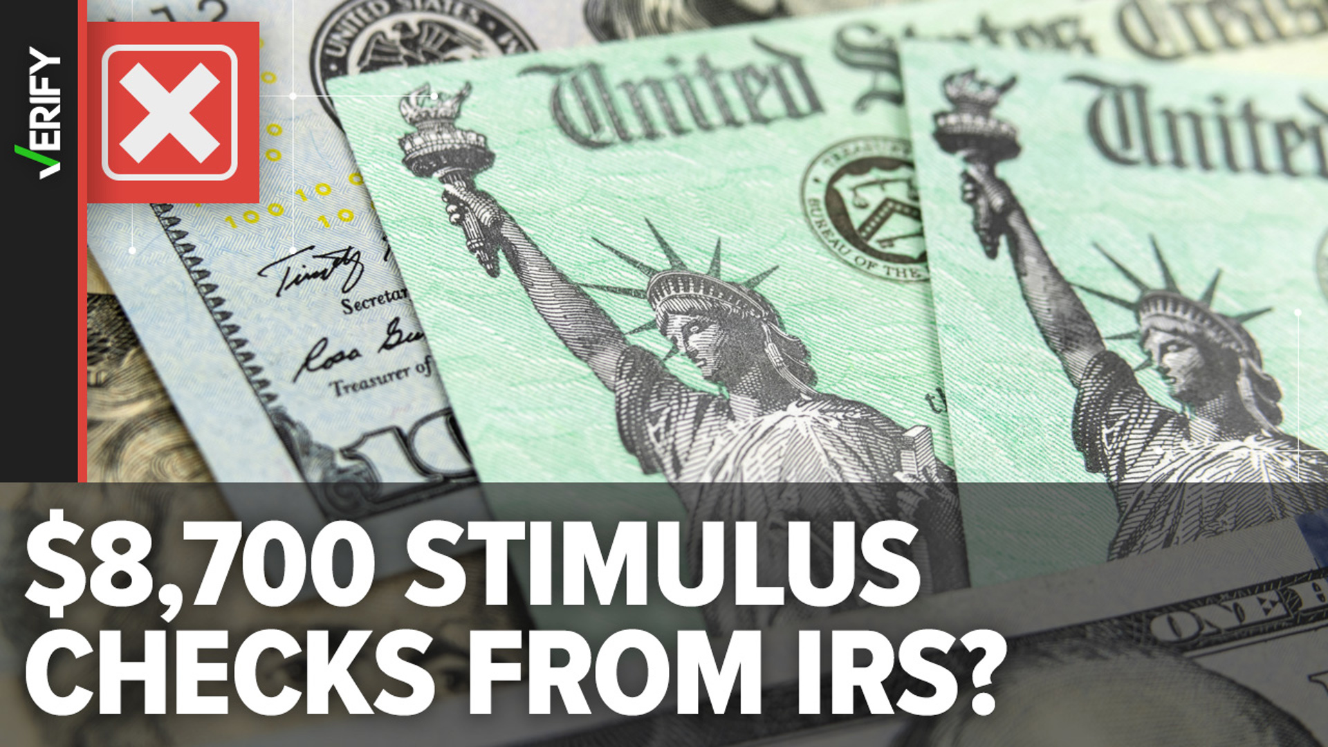 The IRS is not sending out $8,700 stimulus checks