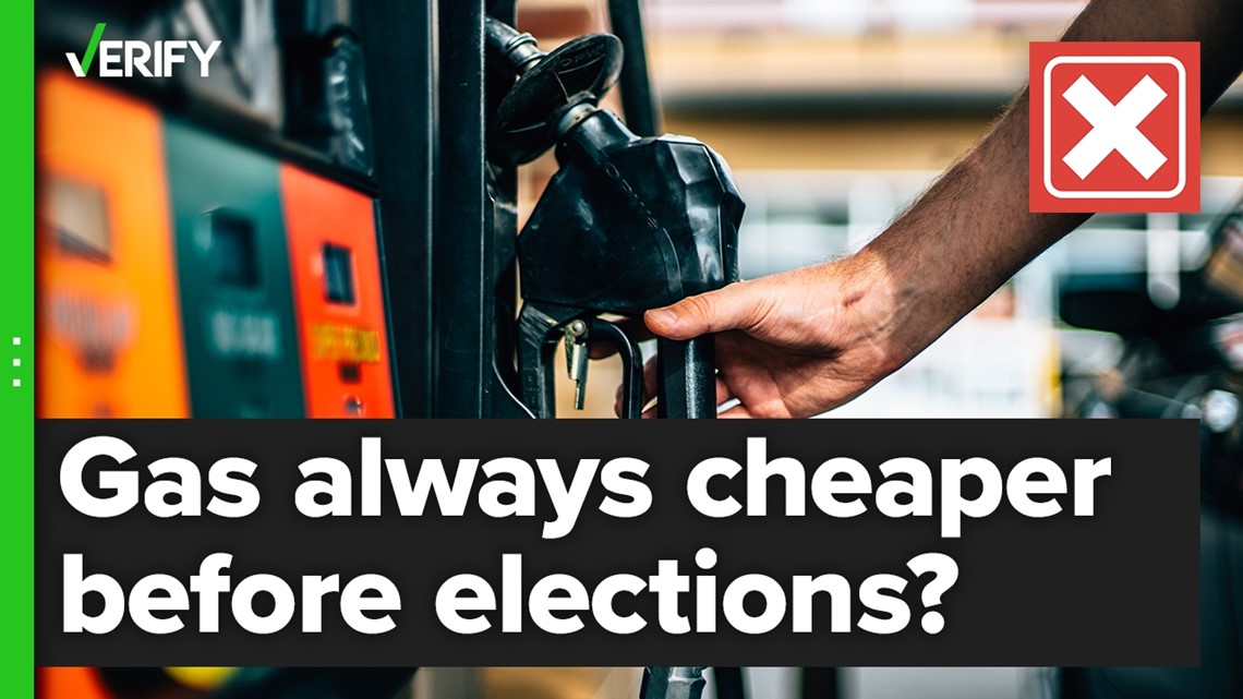 Gas prices don’t always decline before midterms