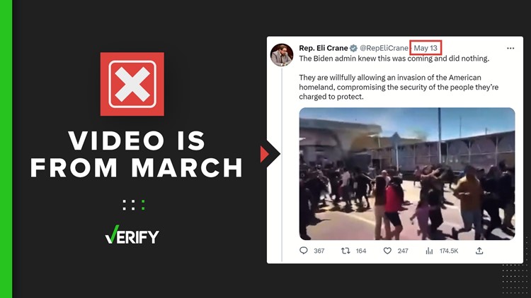 Video of migrants at border from months before Title 42 ended
