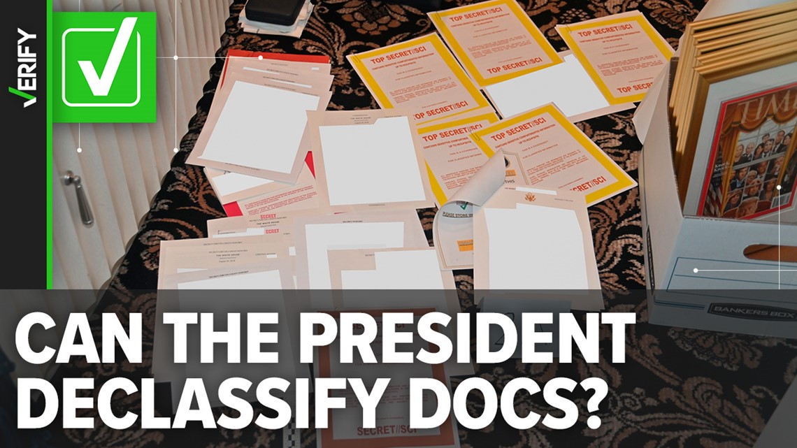The president can declassify documents but there are no protocols