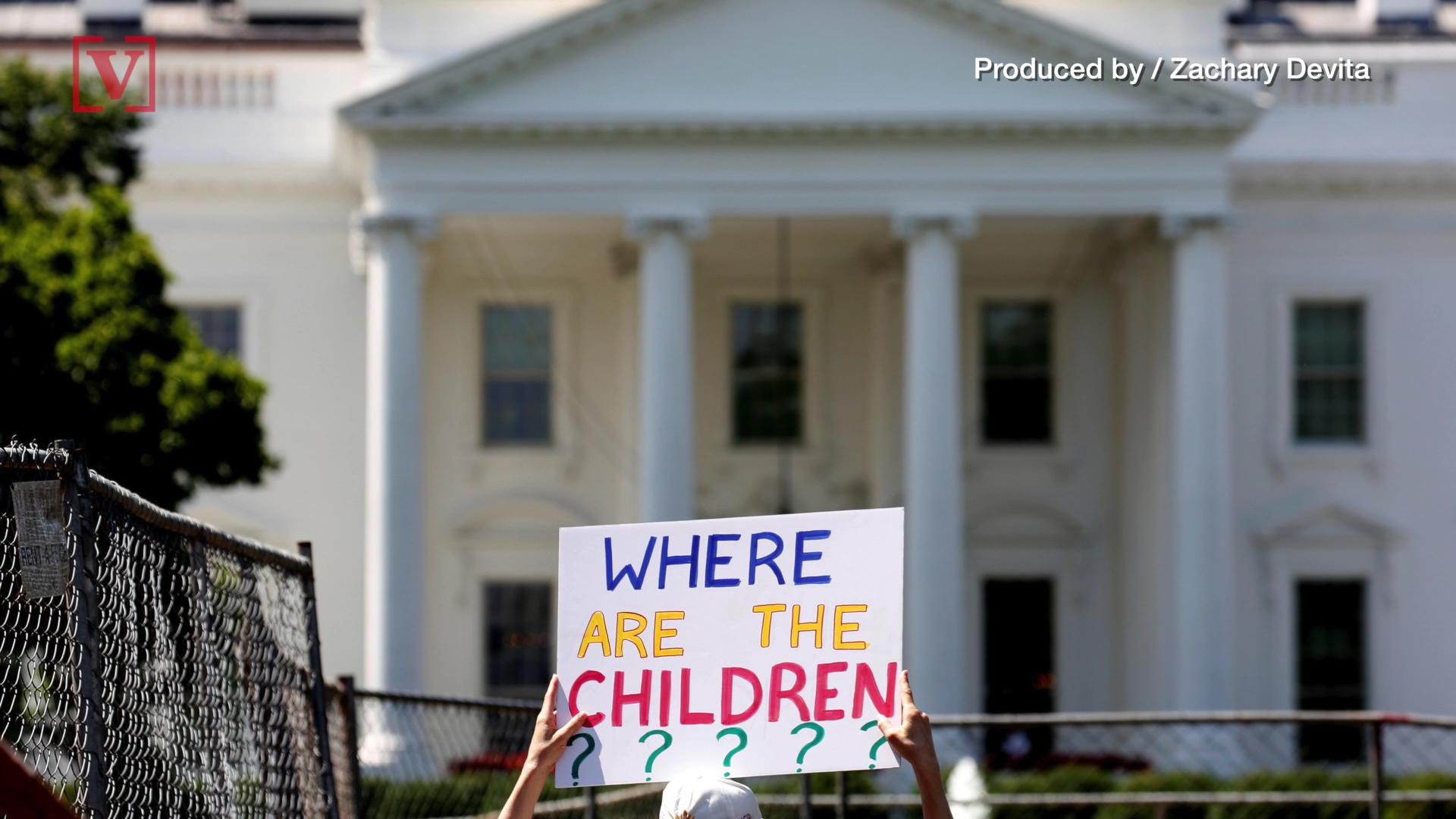 Around the country tens of thousands of people are participating in the 'Families Belong Together' rallies, protesting President Trump's 'zero tolerance' immigration policy that has left more than 2,000 children separated from their parents at the U.S.-Me