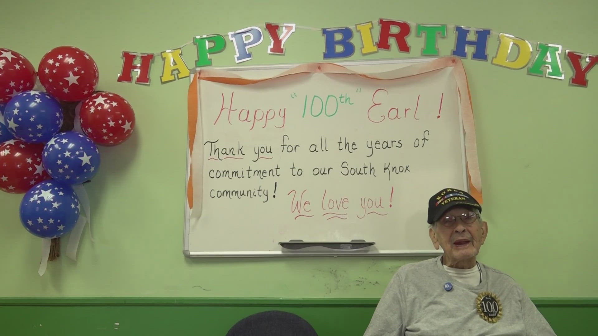 Earl Rutledge turned 100 years old recently. He still works with his church and volunteers with a local food pantry.