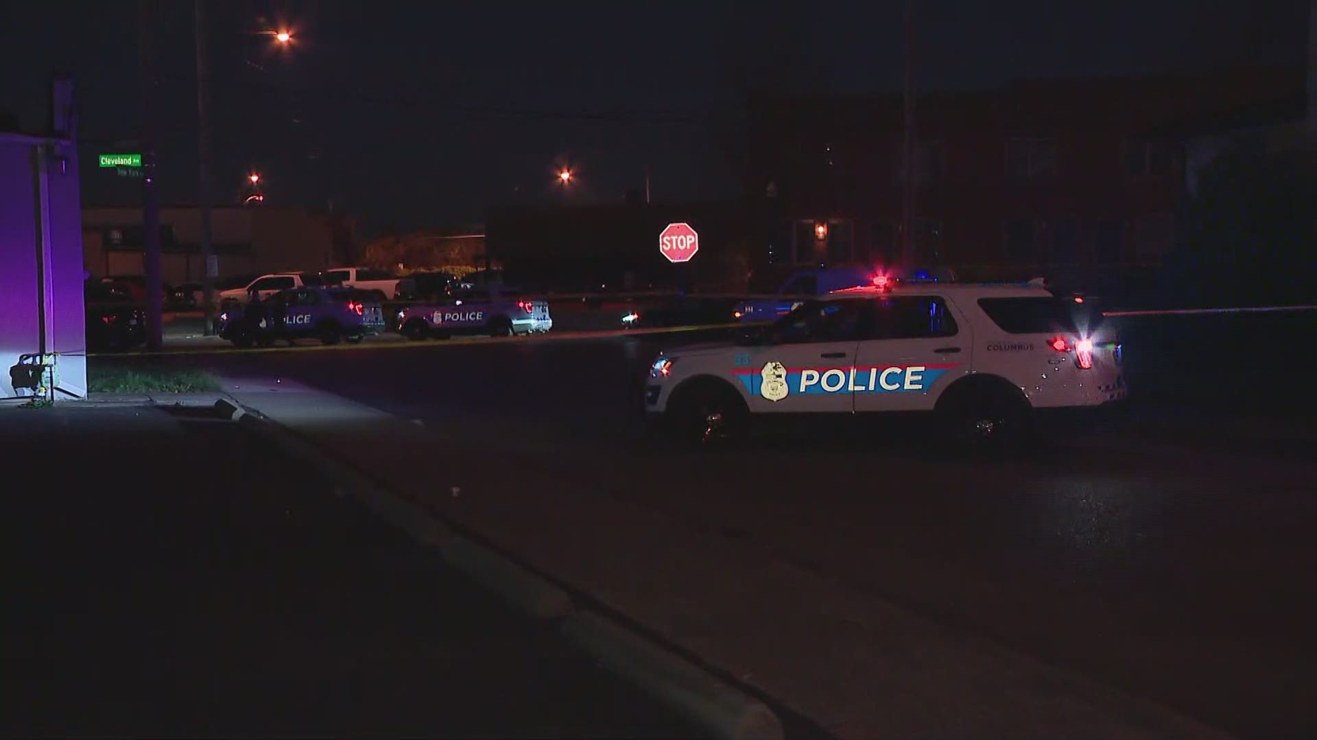 Columbus police say about 200 shots were fired.