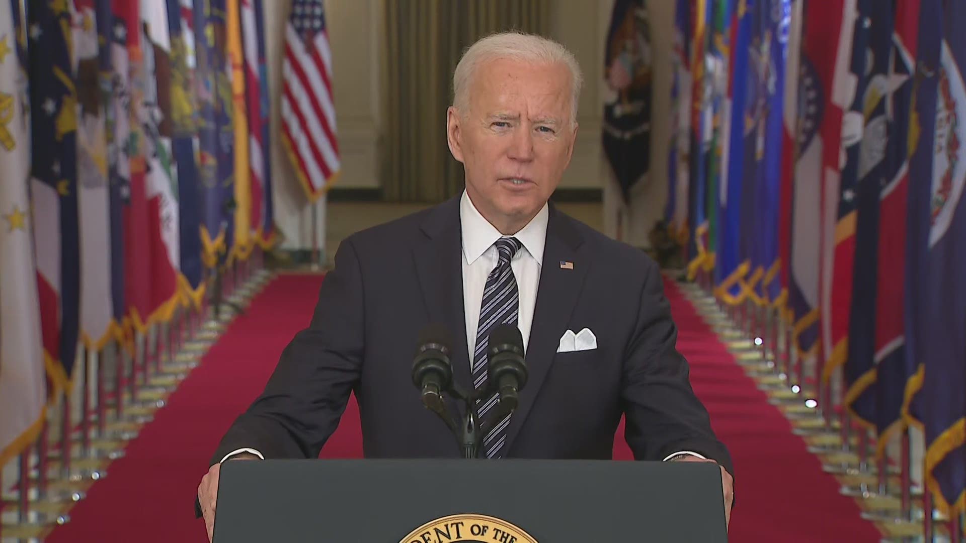 During his first primetime address, President Biden spoke about the COVID-19 pandemic's terrible cost and the losses everyone has faced.