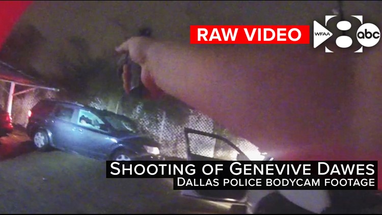 Raw video: Dallas officer fires 13 times, killing 21-year-old woman