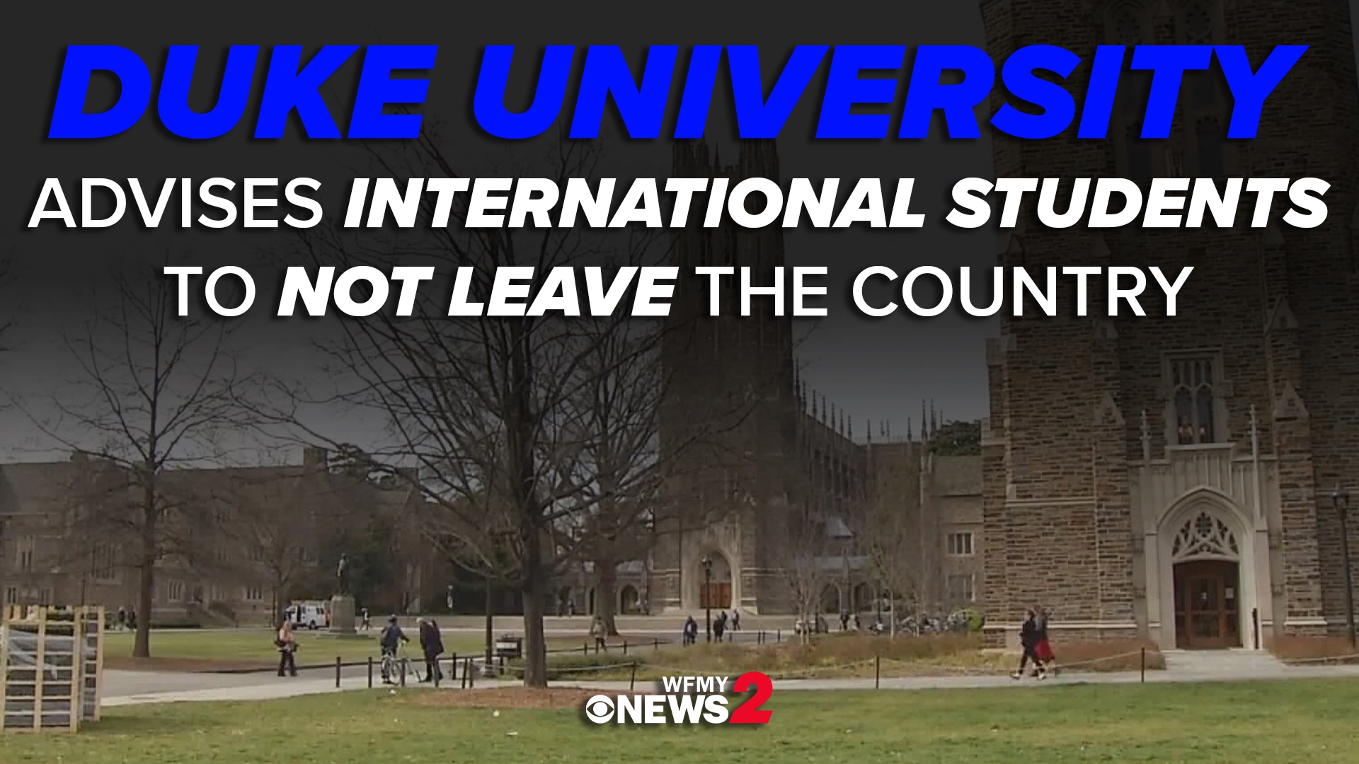 The university said the advice goes for legal permanent residents and green card holders.