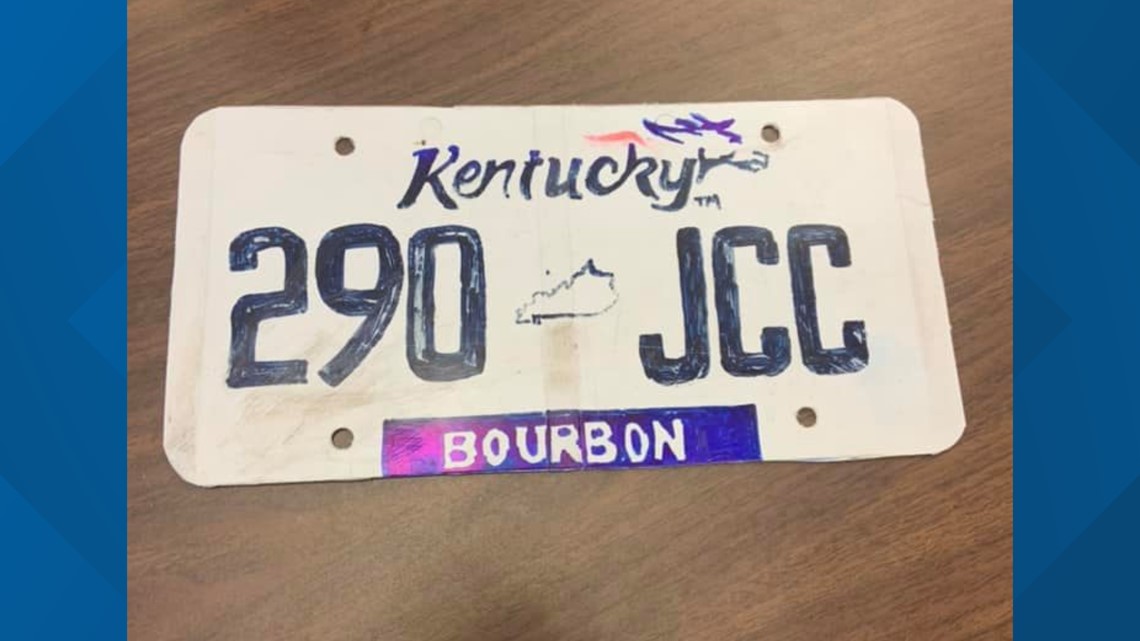 Kentucky driver makes license tag, to add registration