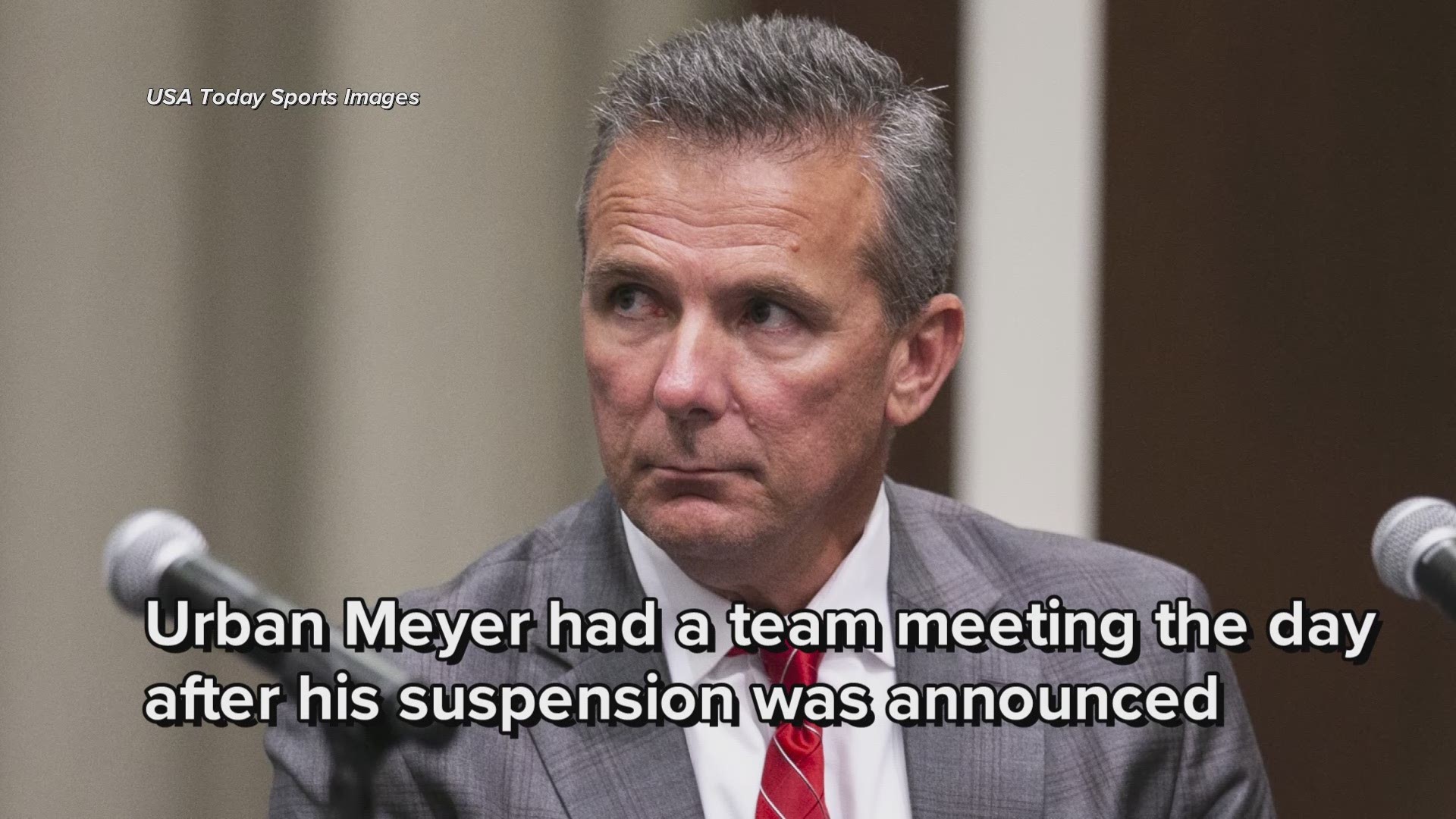 Ohio State: Urban Meyer met with team after suspension announced
