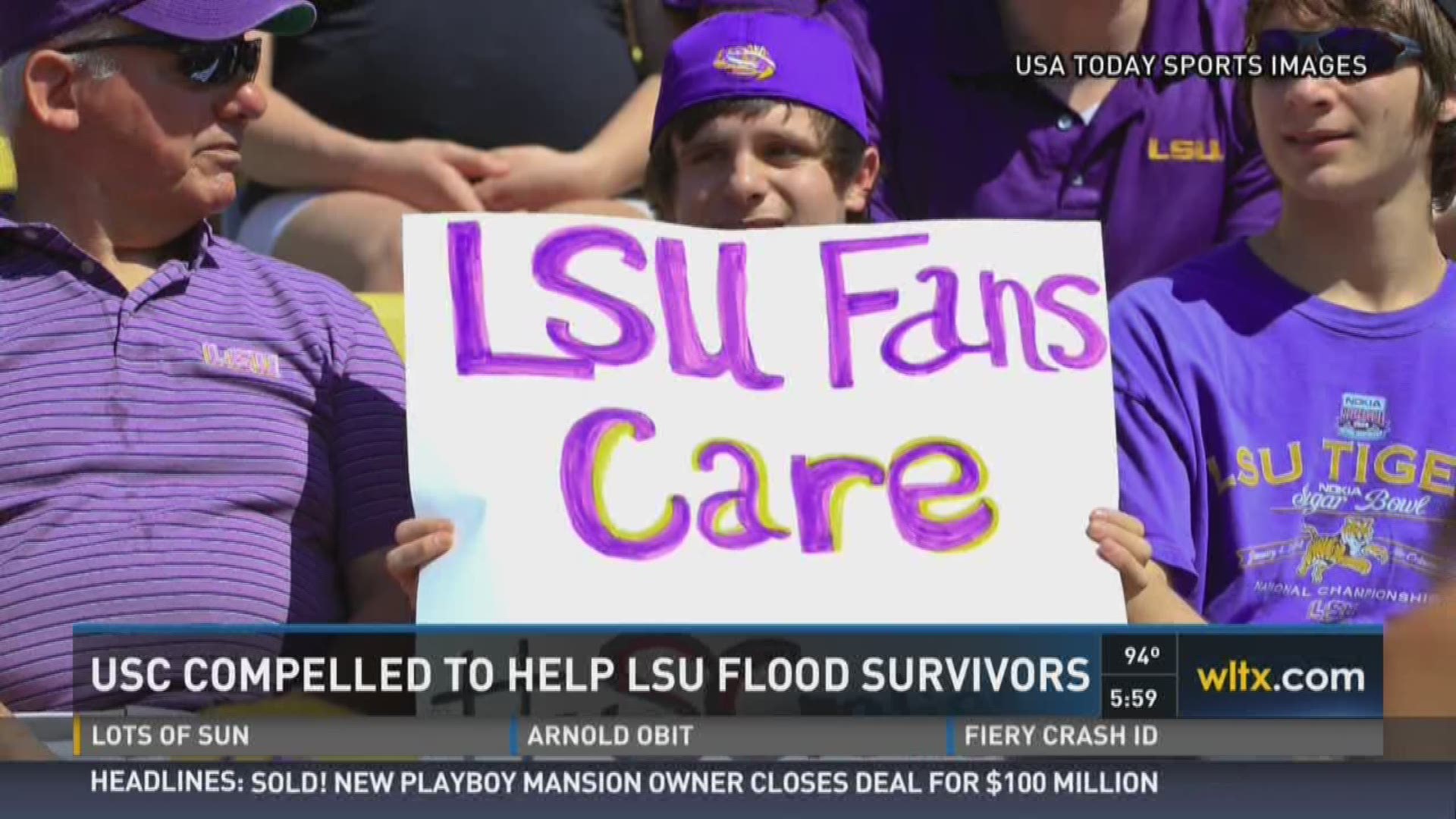 USC helps LSU flood survivors.