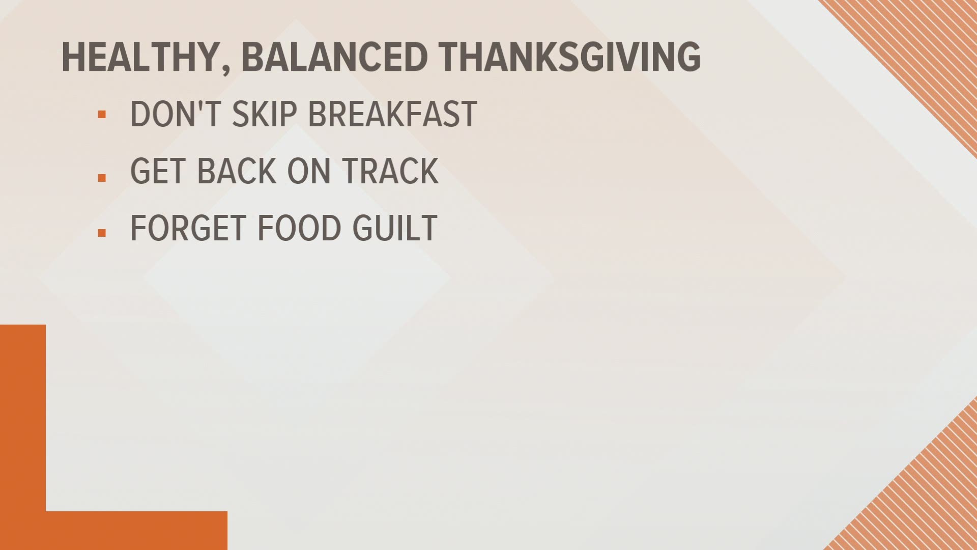 Tips for a healthy, balanced Thanksgiving | wtsp.com