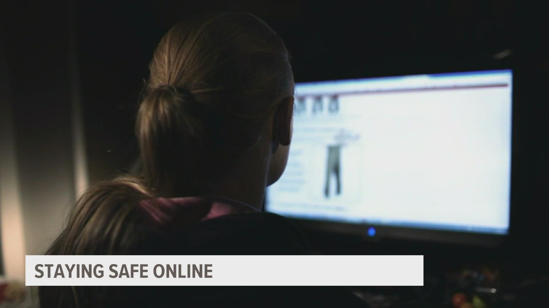 A cyber security specialist give tips to stay safe online.