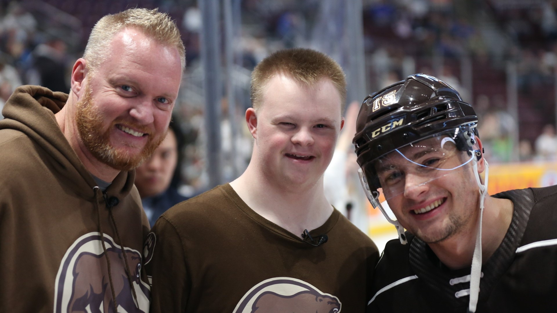 A fist bump turned into a pre-game ritual between Cooper and Hershey Bears forward Jimmy Huntington, forging an unbreakable friendship and a reunion to remember.