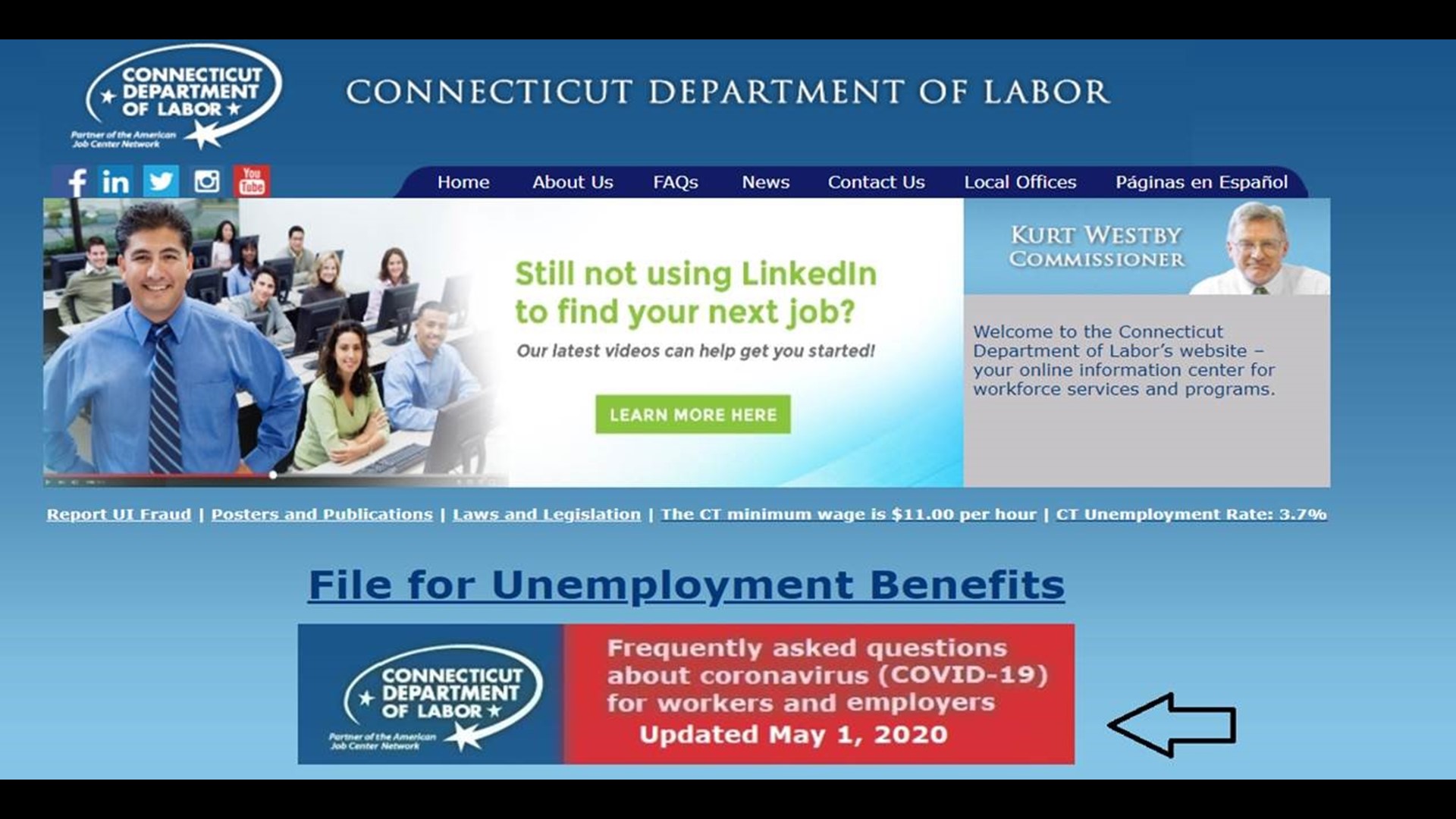 How to file for unemployment benefits in Connecticut