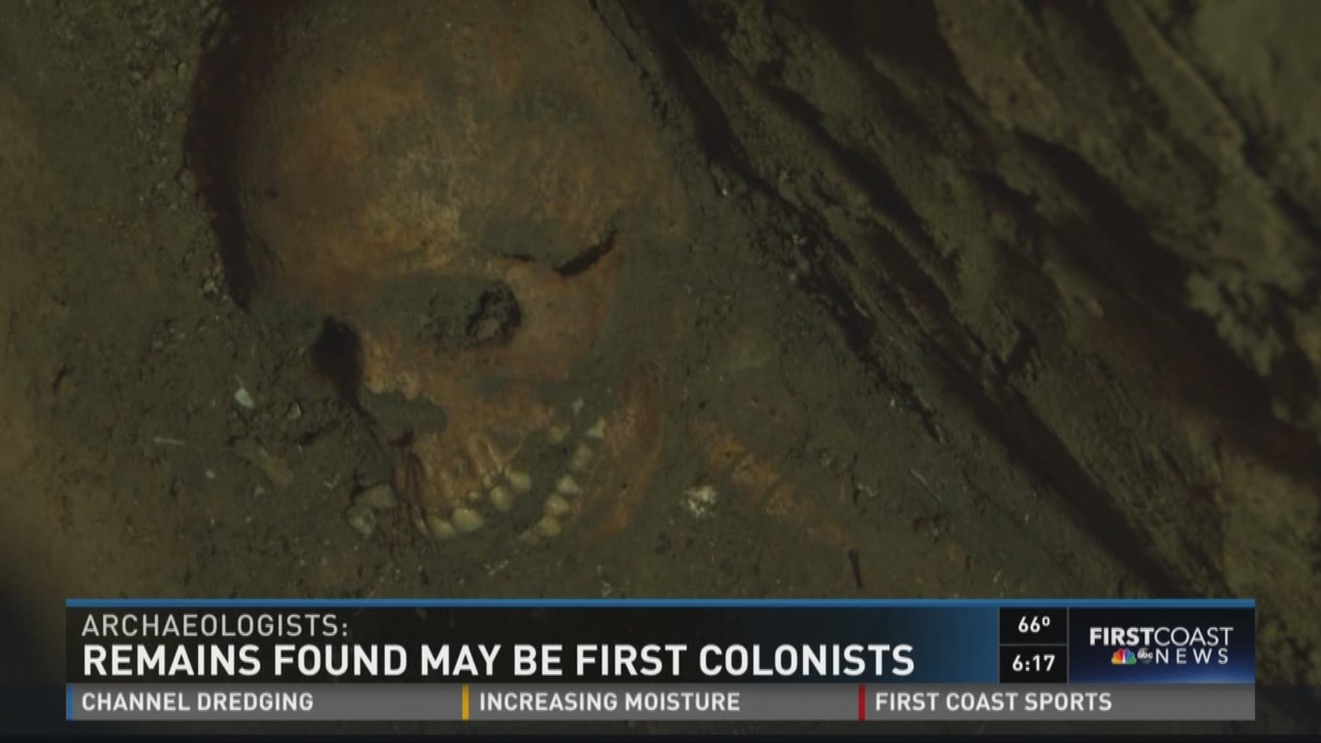 Human remains from 1500s unearthed in St. Augustine