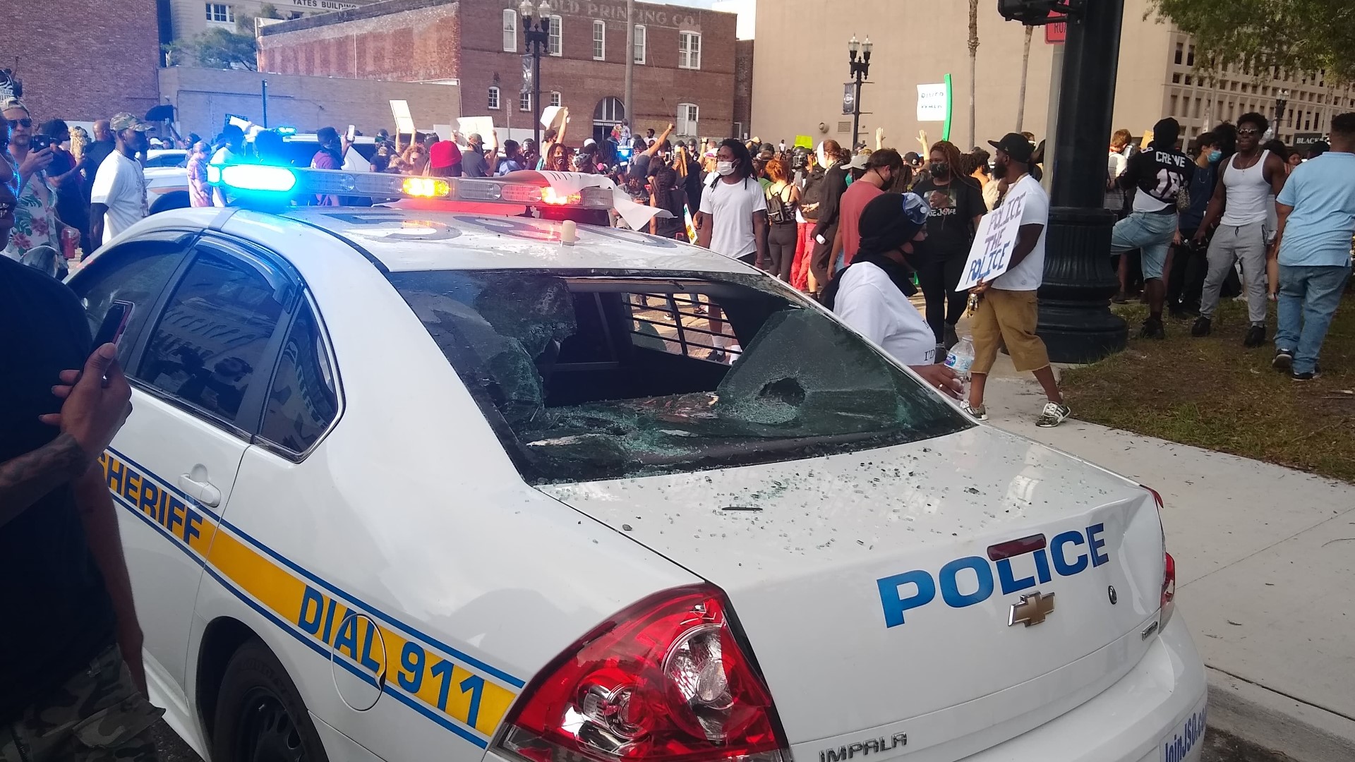 Protesters and police clash in the wake of the deaths of George Floyd, Ahmaud Arbery and Breonna Taylor.