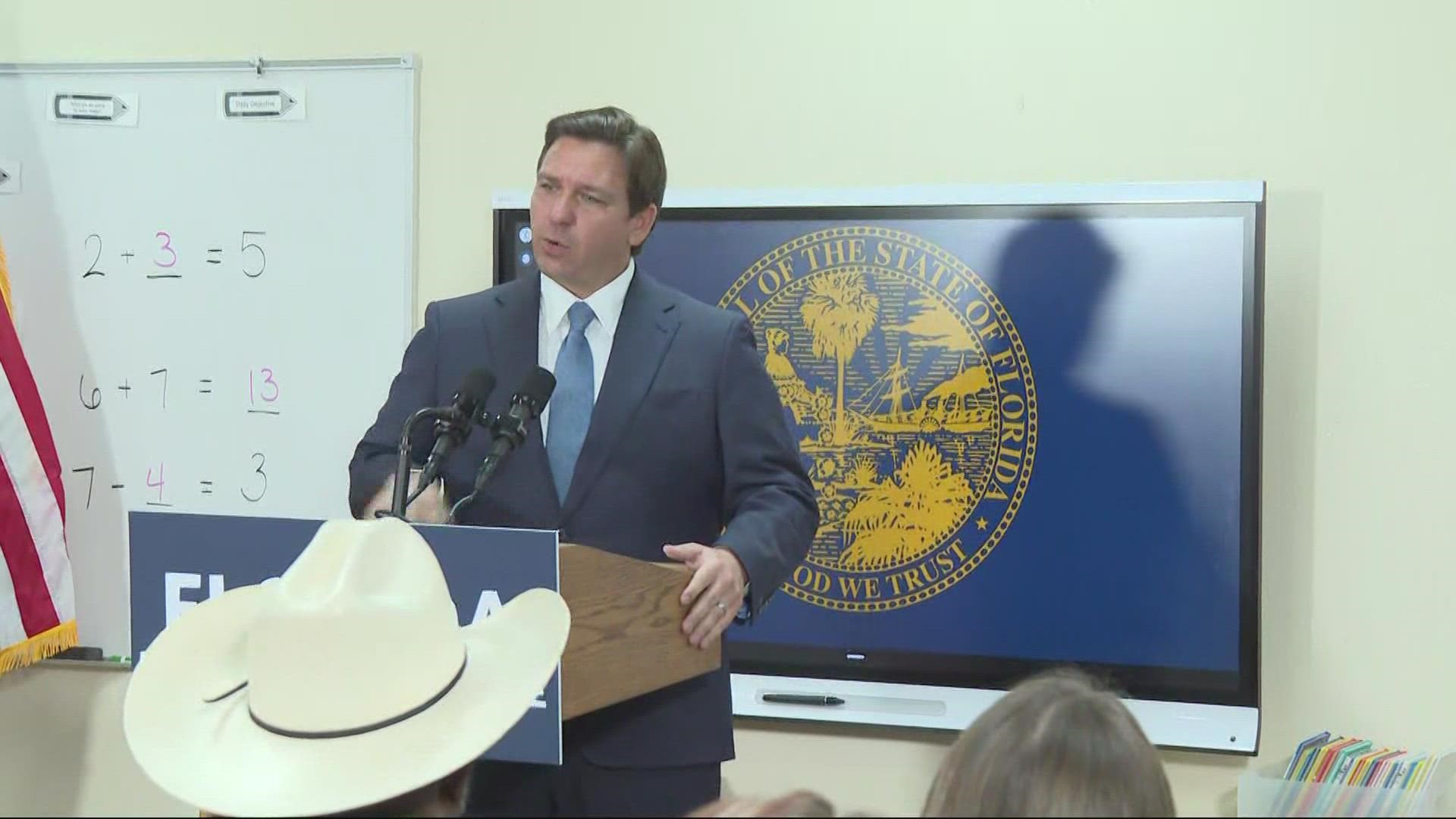 Governor Ron DeSantis and the Florida Commissioner of Education were in Jacksonville Monday with a new proposal for Florida's teachers.