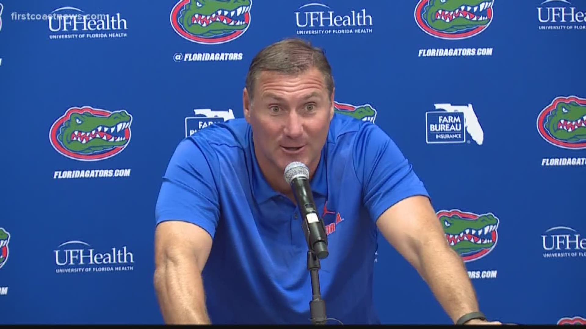 This is the first time Head Coach Dan Mullen has faced the media since the story broke about alleged gambling activity involving Gators players.