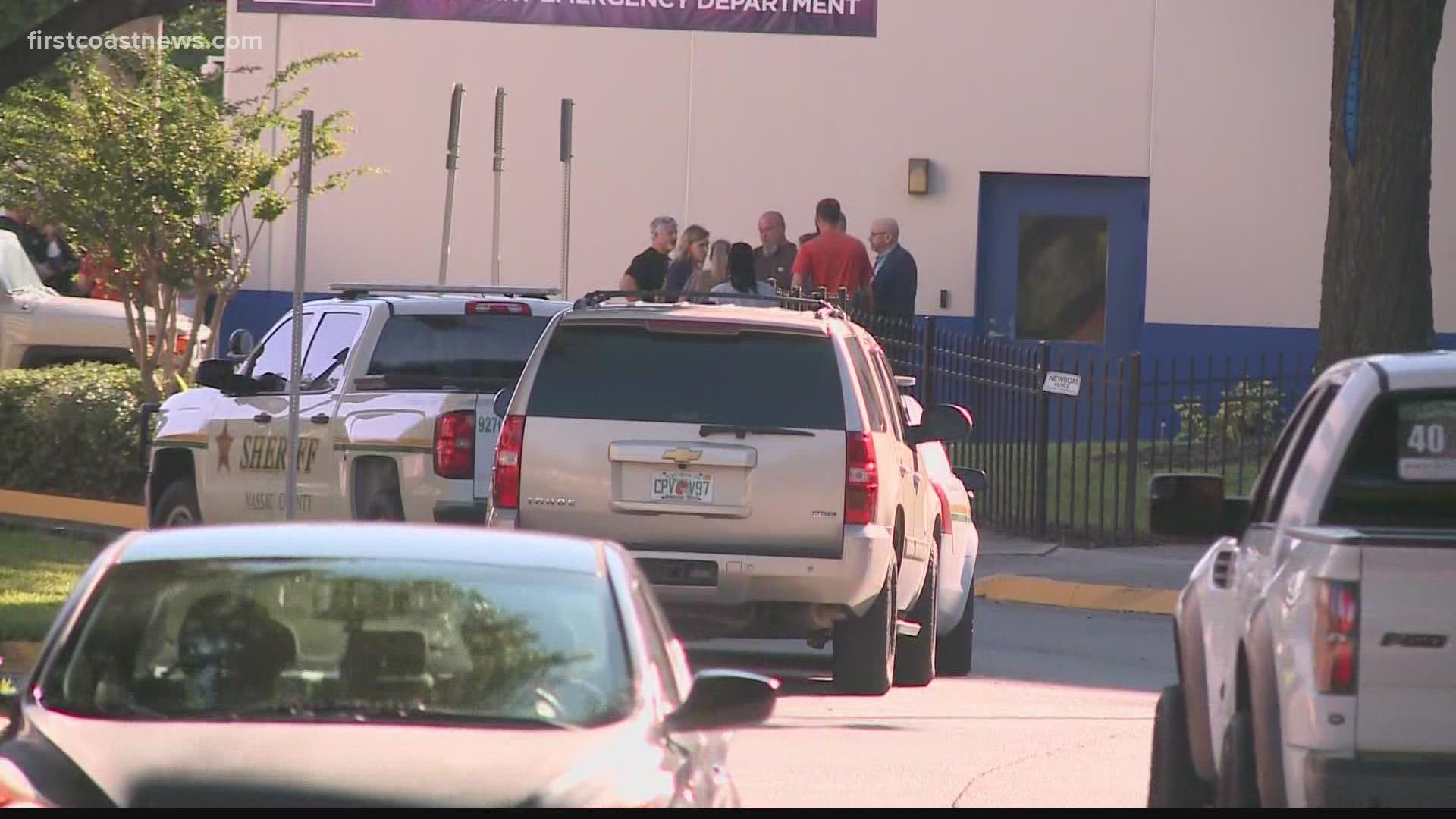 Nassau County deputies and staff have shown up at UF Health to show support.