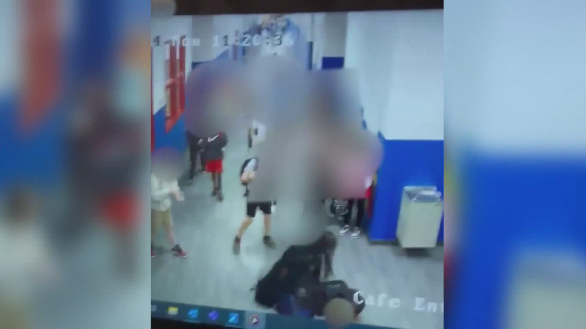 Video shows Mary Coffey’s daughter curled up in a ball as she's punched multiple times by a student. First Coast News spoke with Coffey and the school district.