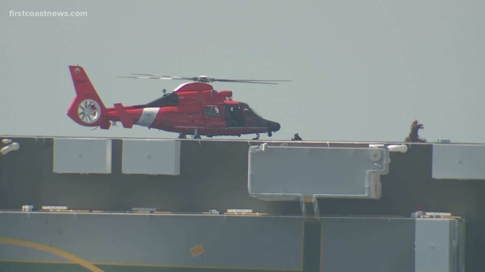 The United States Coast Guard tweeted that crews have officially made contact with the missing crew members on board the partly submerged cargo ship on Monday after it overturned in the St. Simons Sound more than 24-hours prior.