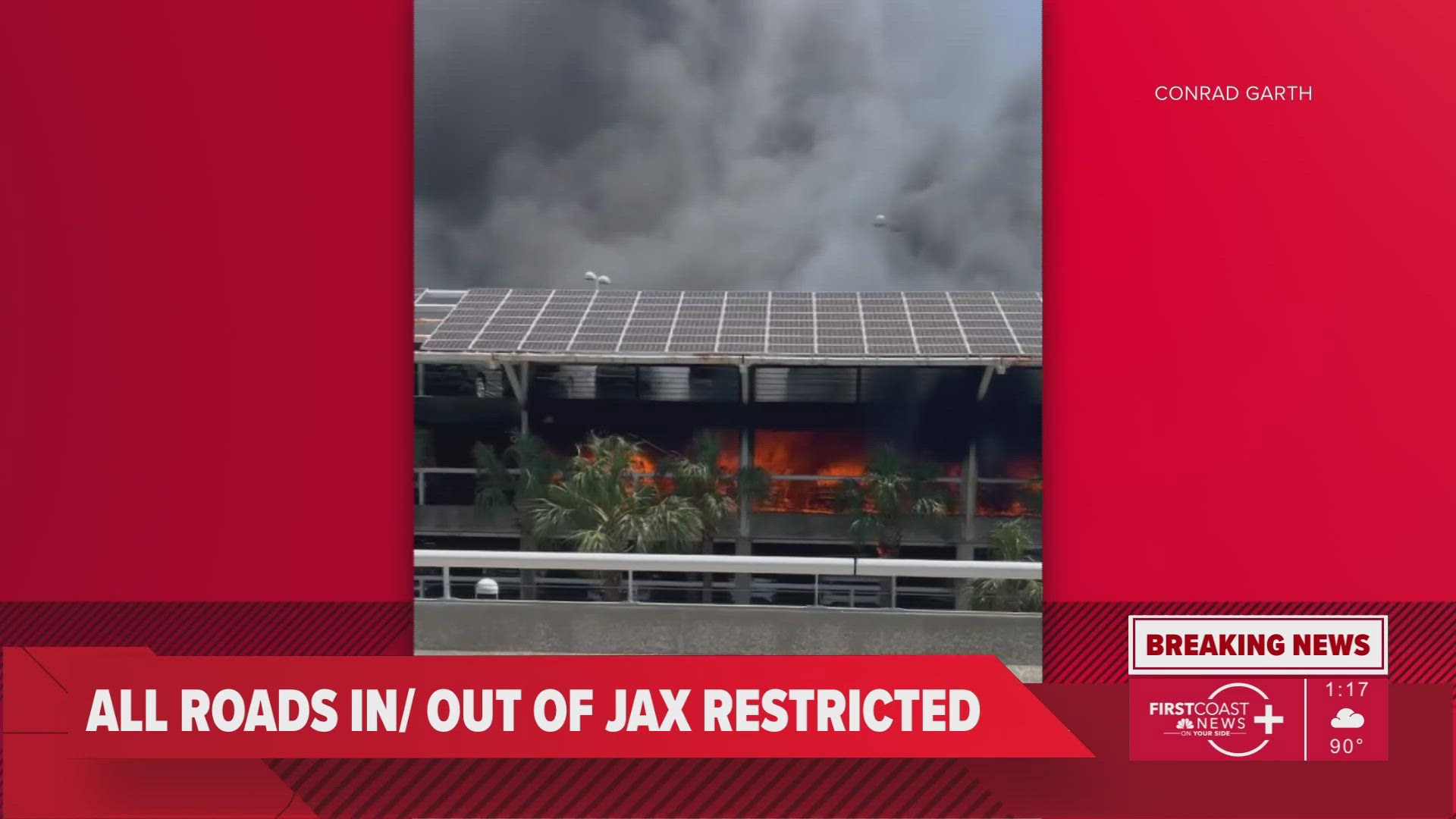 All flights were grounded and the airport was closed following the fire. 