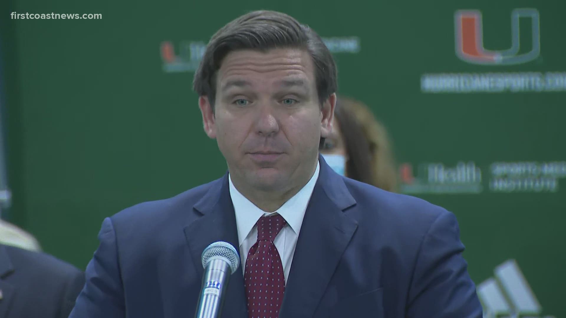 The announcement will take place at noon at the University of Miami Indoor Practice Facility. DeSantis will be joined by Lieutenant Governor Jeanette Nuñez.