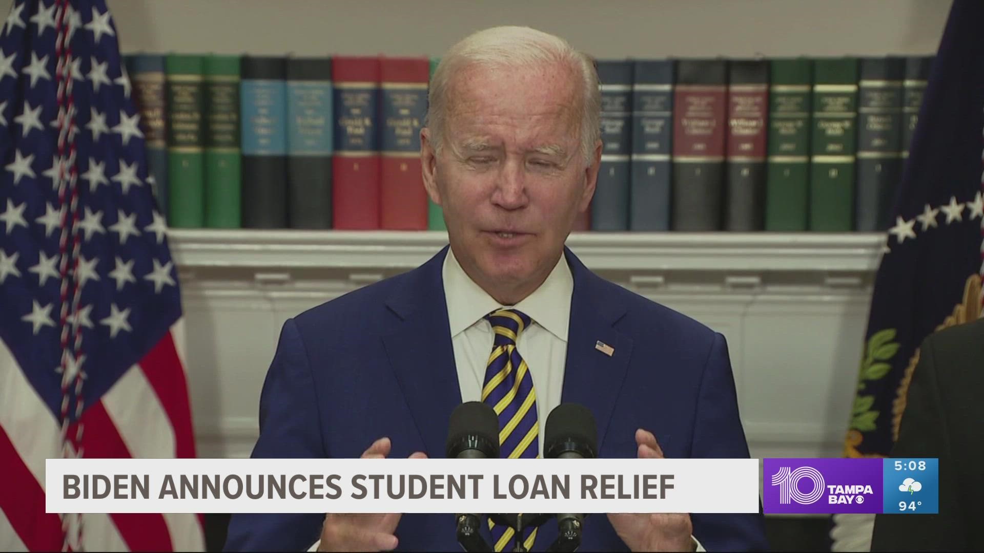 Biden has faced pressure from liberals to provide broader relief to hard-hit borrowers, but also from Republicans questioning the fairness of any broad forgiveness.