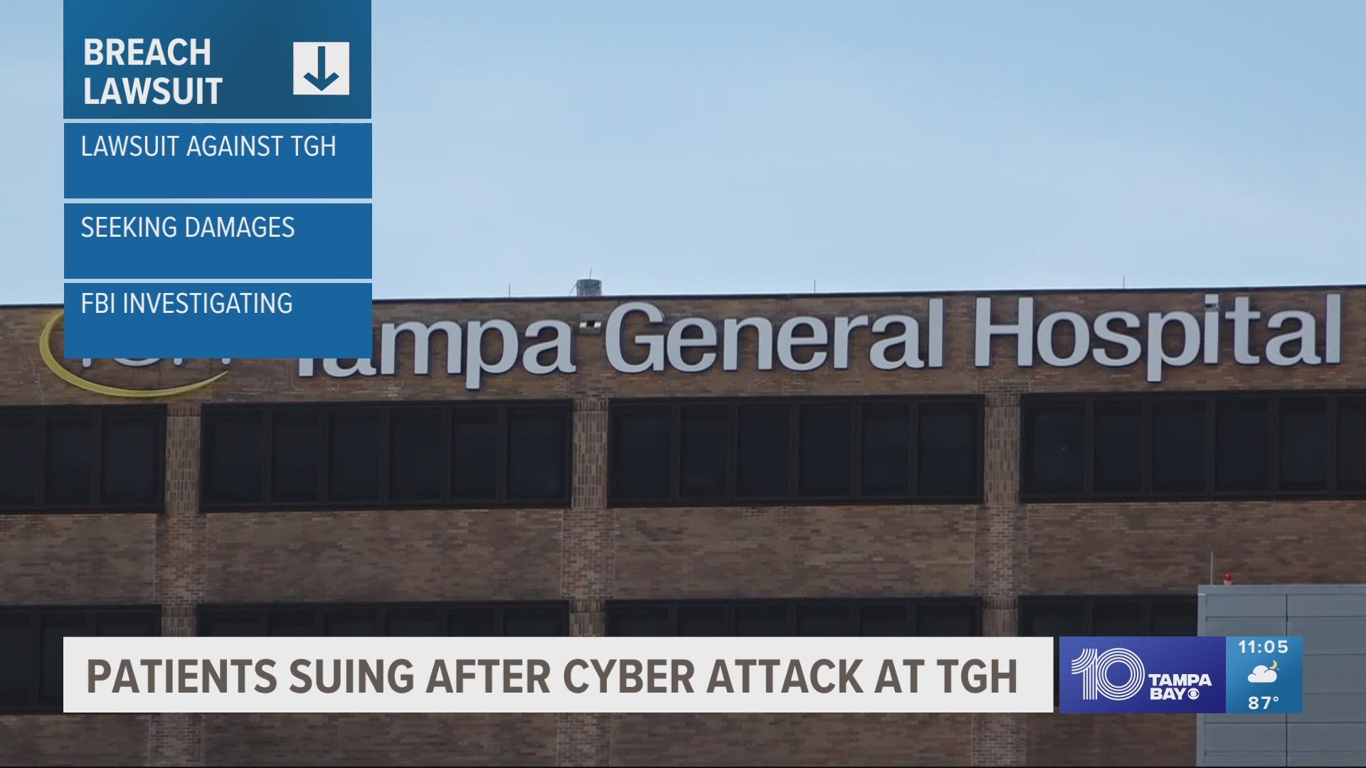 The lawsuit was filed on behalf of three victims who say TGH allegedly failed to protect their personal and medical information.