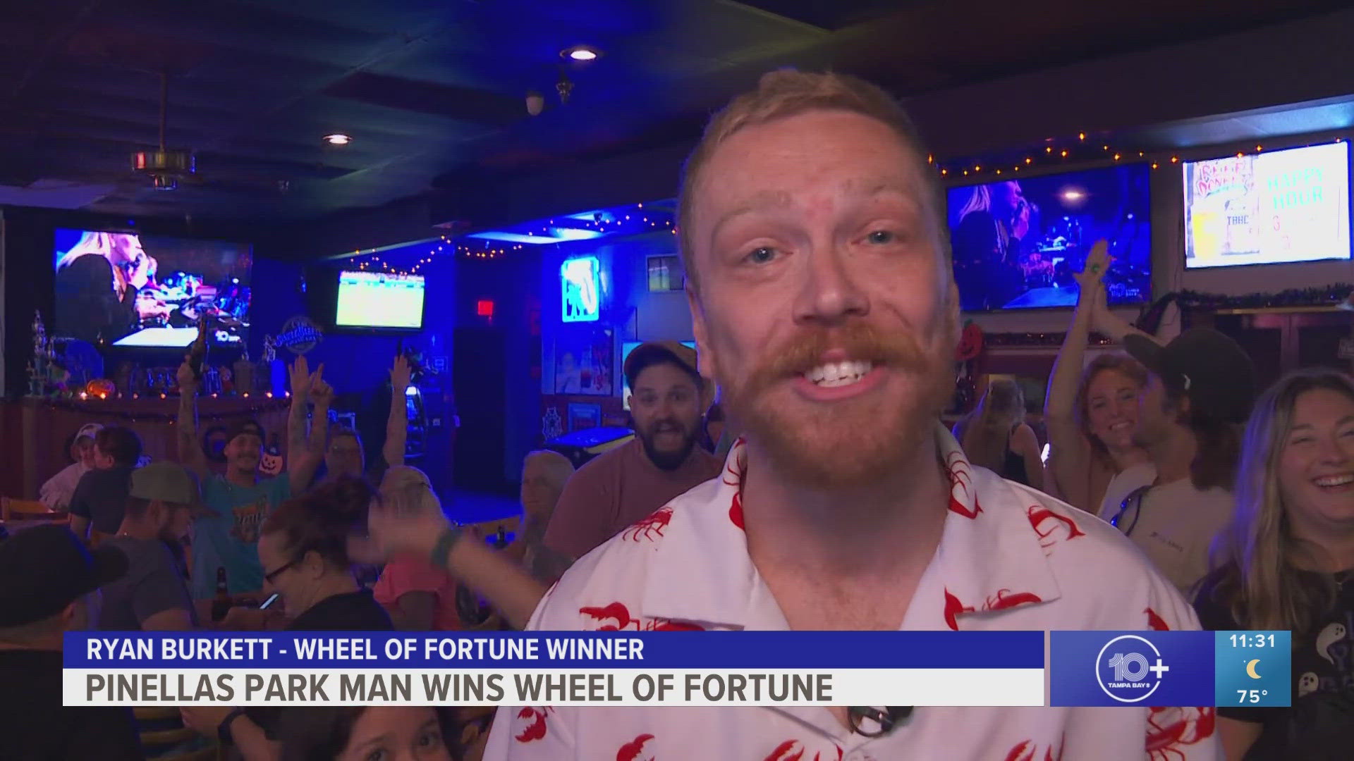 In total, Ryan Burkett won $122,300 and a trip to Portugal on Wednesday night's episode of "Wheel of Fortune."