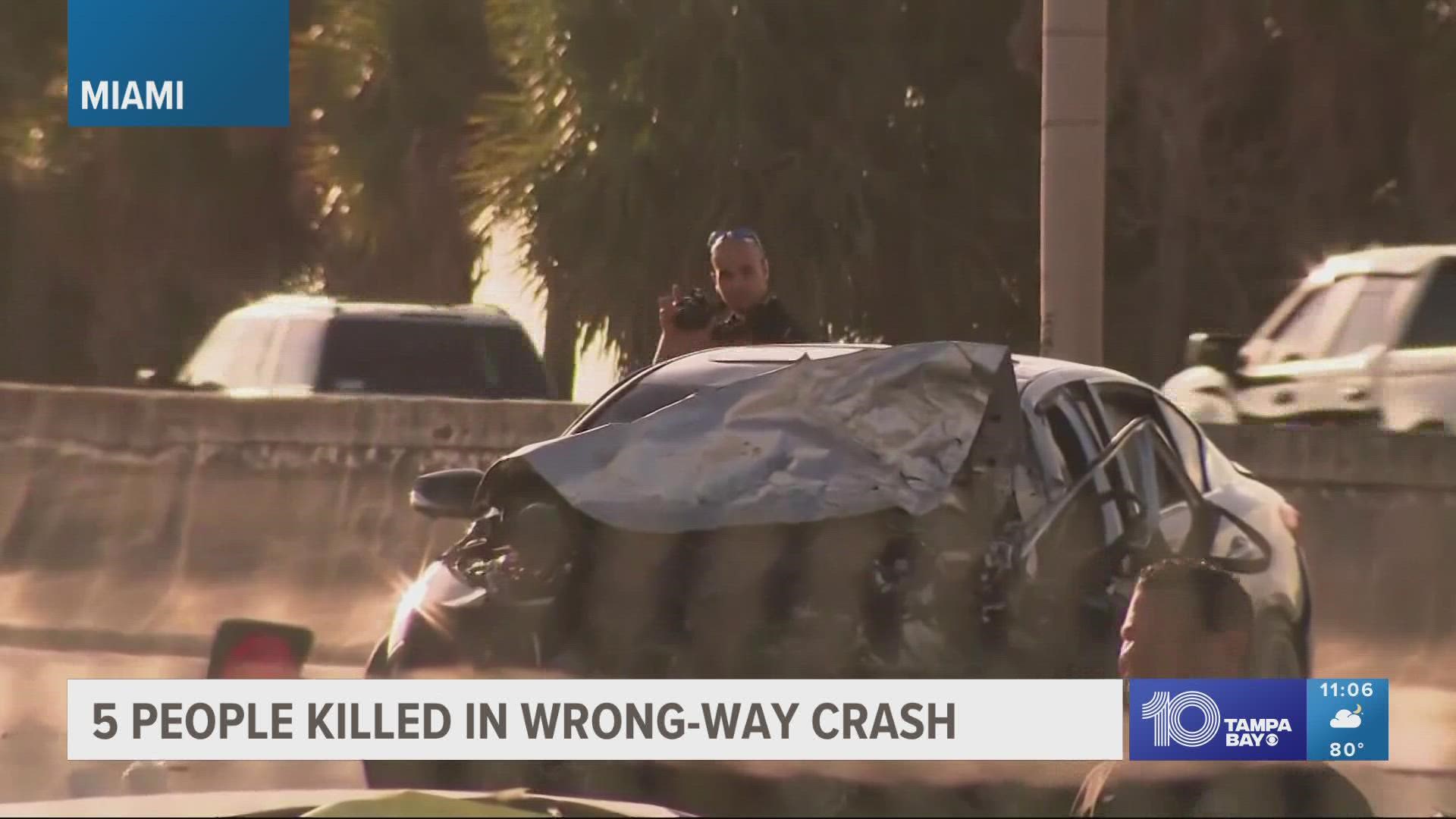 A man was airlifted to a trauma center with serious injuries, according to the Florida Highway Patrol.