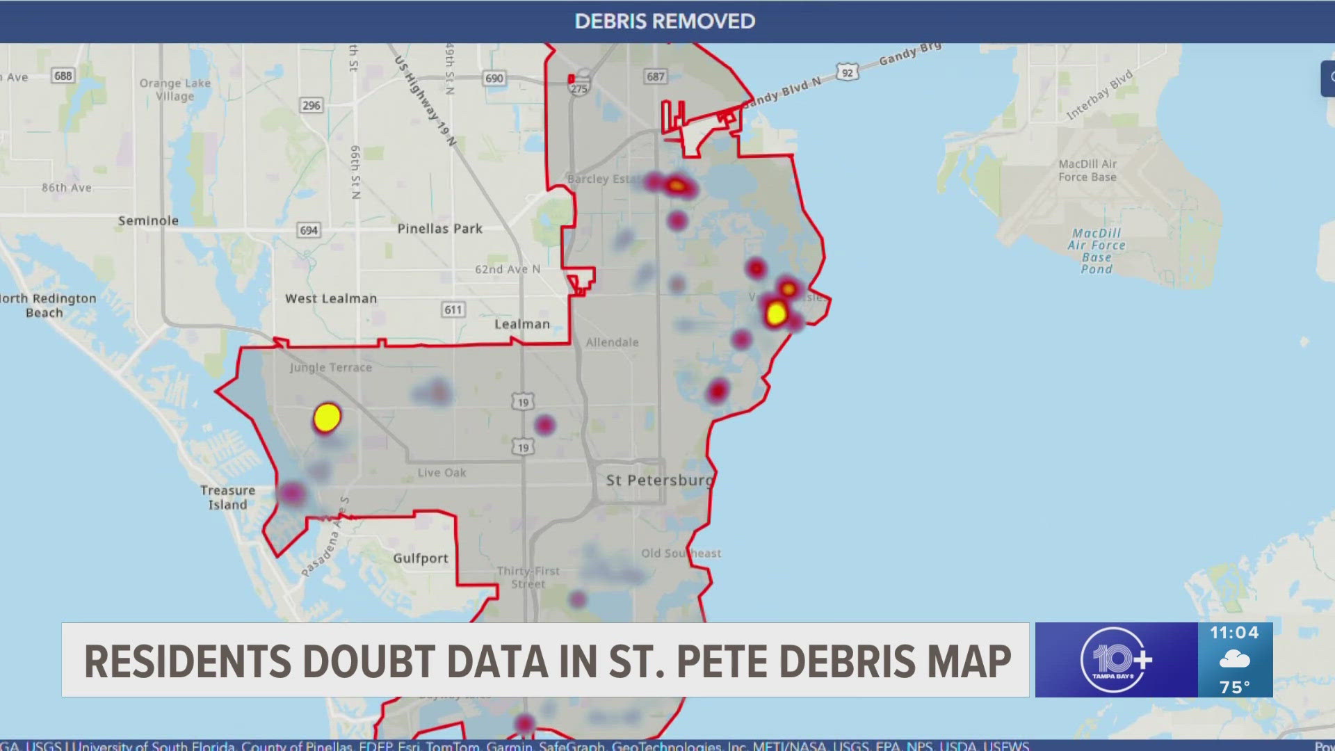 St. Pete leaders have launched a new web page that allows people to track where debris is picked up and how much has been taken to landfills.