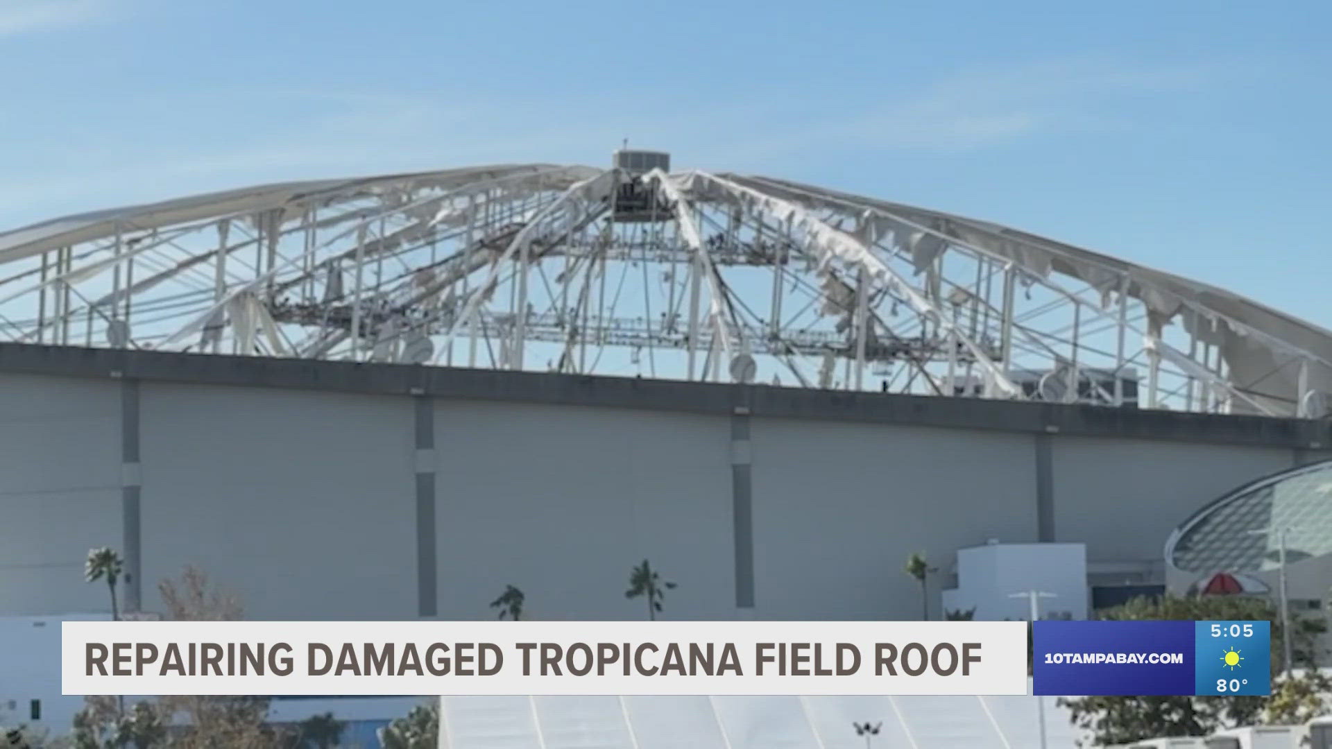 Just over a week after Hurricane Milton blew the roof off, 10 Investigates has learned the city has filed a claim and an adjuster has done the initial inspection.