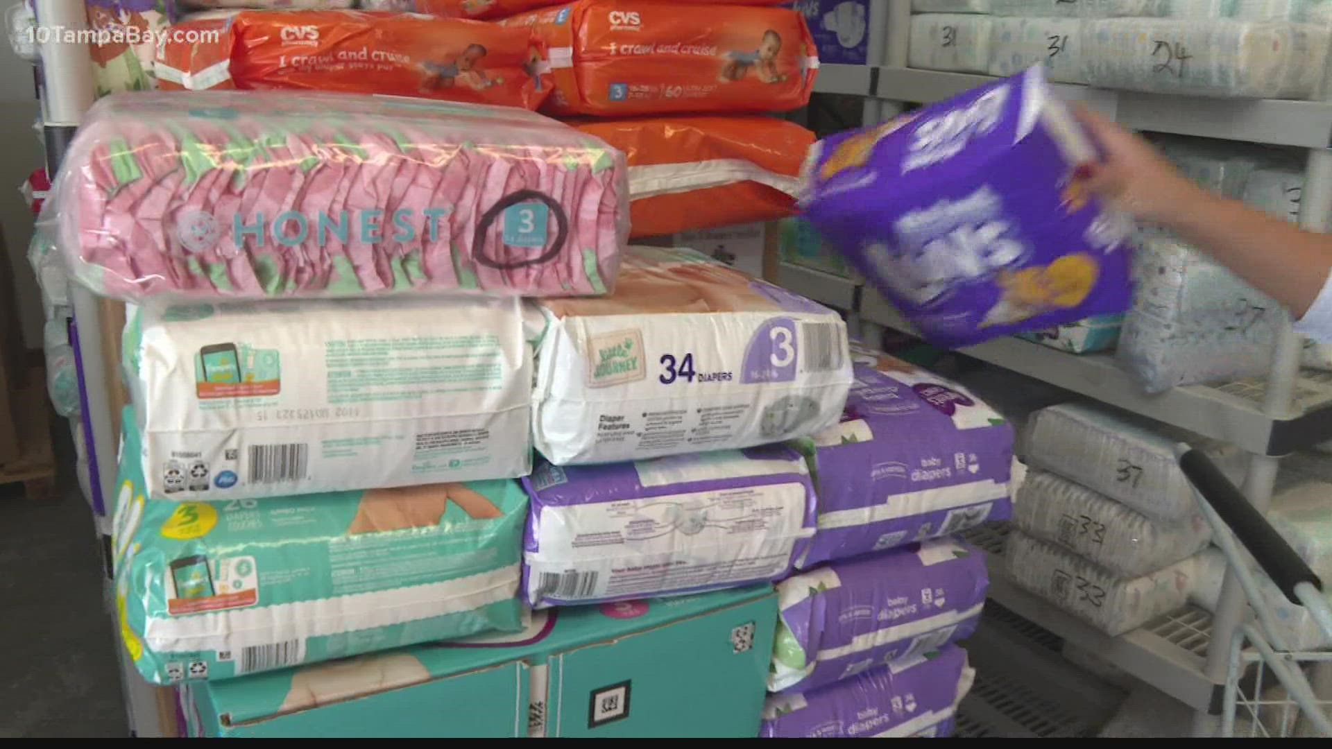 Nonprofits are trying to help keep families stocked with new diapers as some see shortages.