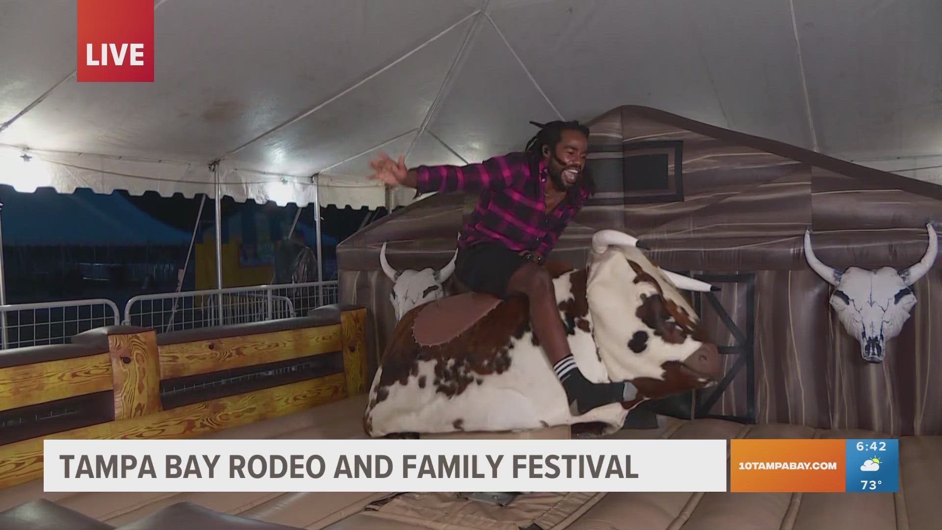The Tampa Bay Rodeo and Family Festival kicks off Friday afternoon through Sunday.