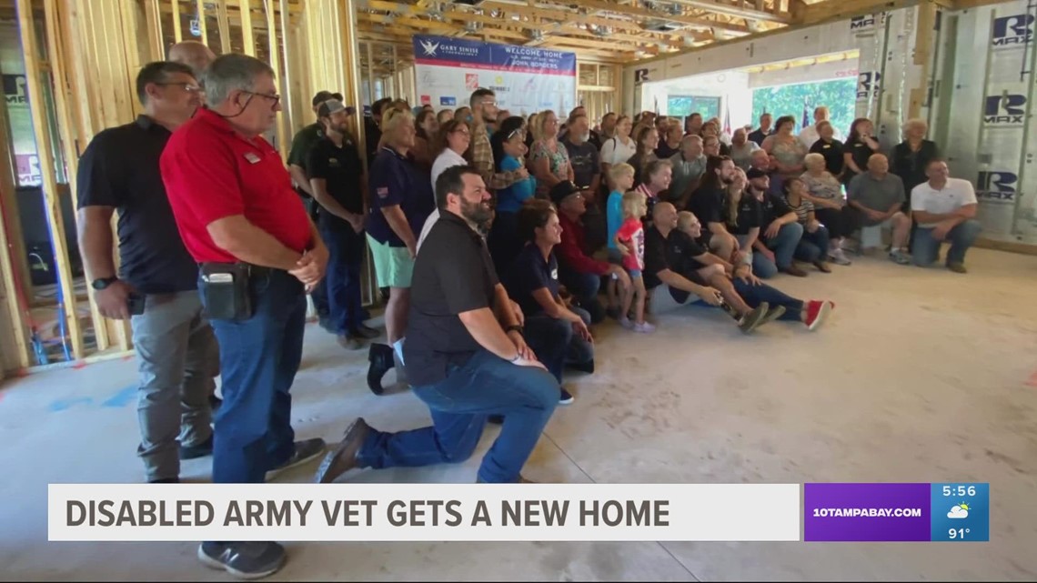US Army veteran to soon move into mortgage-free home