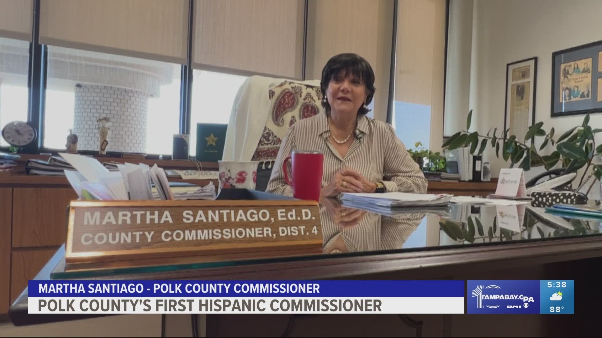 Martha Santiago was elected as a Polk County commissioner in 2018. She is the county's first Hispanic leader and currently serves as the only woman on the board.