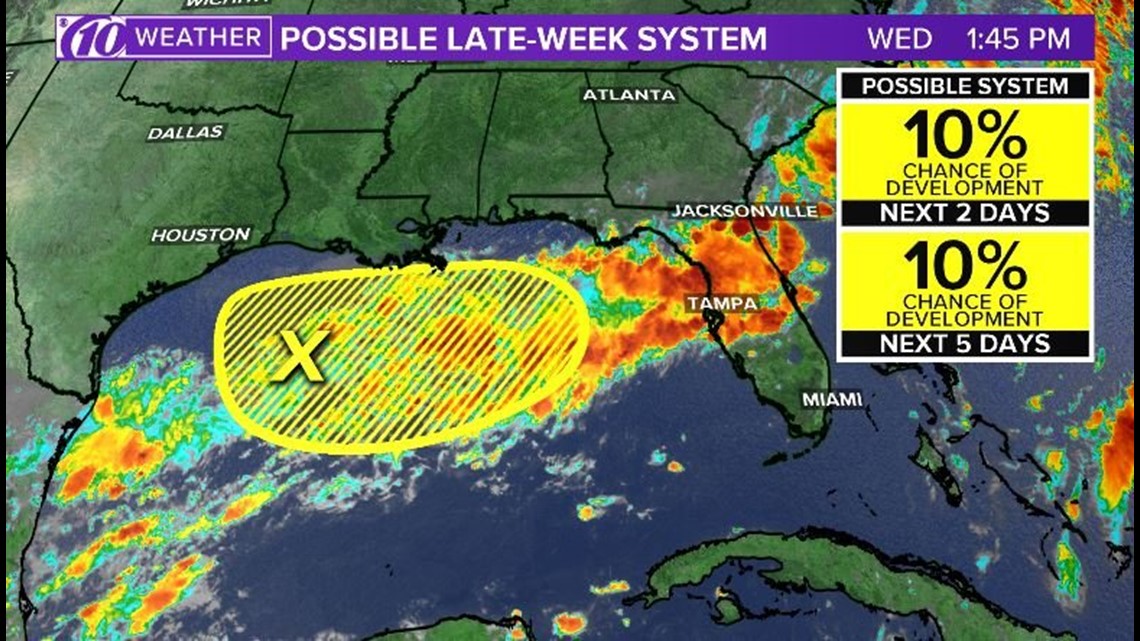 Tropical system could develop later this week in Gulf of Mexico | wtsp.com