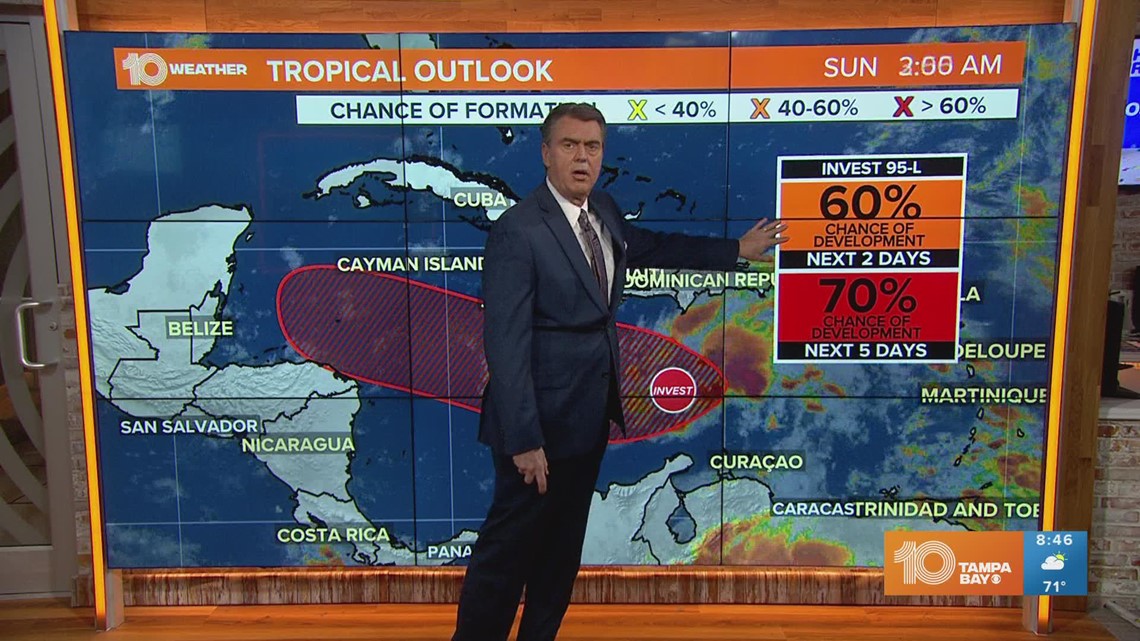 Tracking the Tropics Invest 94L going west