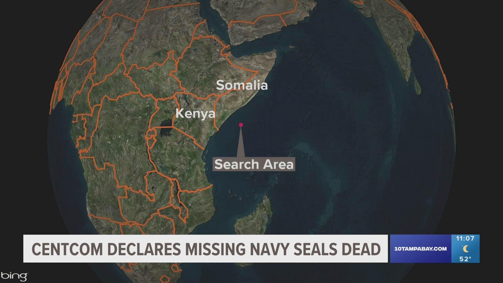 In a statement, U.S. Central Command said the search has now been changed to a recovery effort.