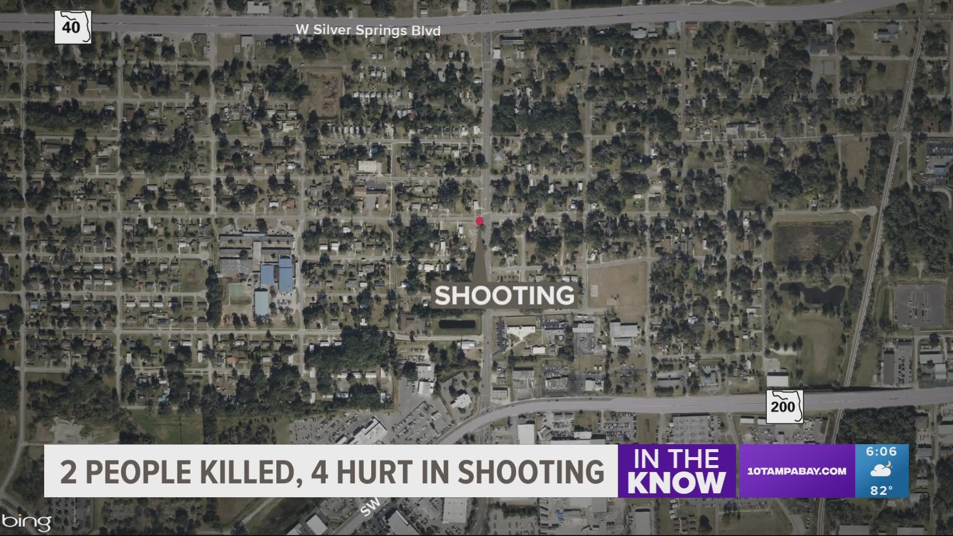 The shooting happened near the 1600 block of SW 5th Street where around 100 people were gathered, the Ocala Police Department said.