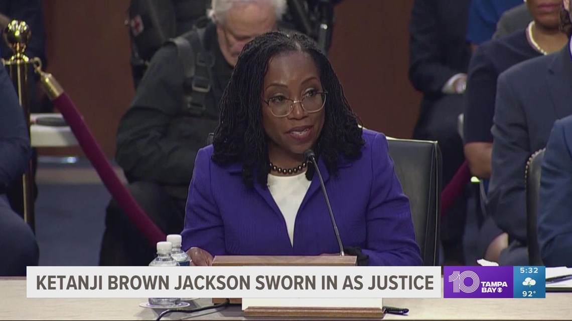 Ketanji Brown Jackson sworn in, becomes 1st Black woman on Supreme Court
