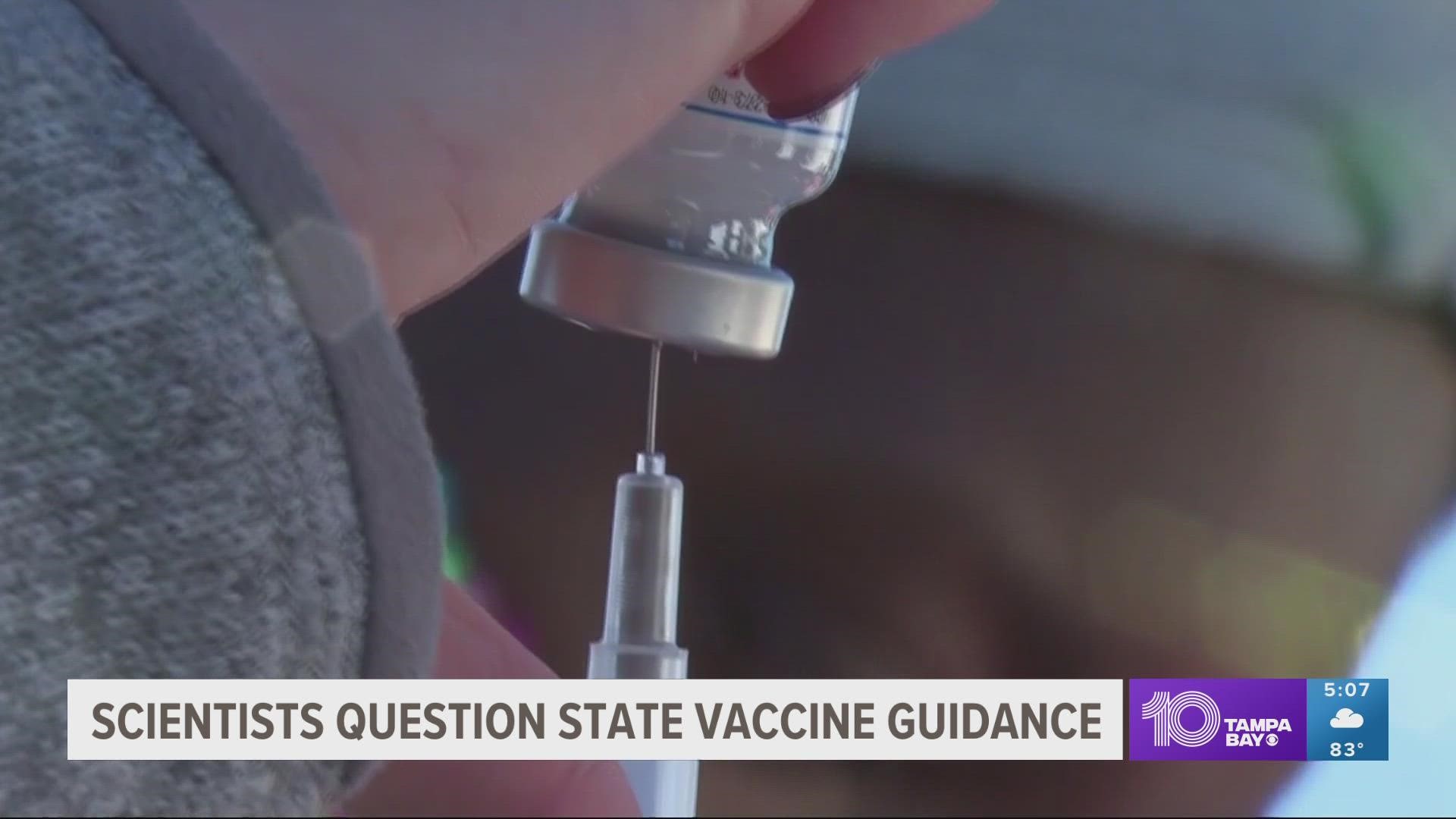 The state recommended against the vaccine for some men due to cardiac complications, according to their analysis, but scientists said it lacks evidence.