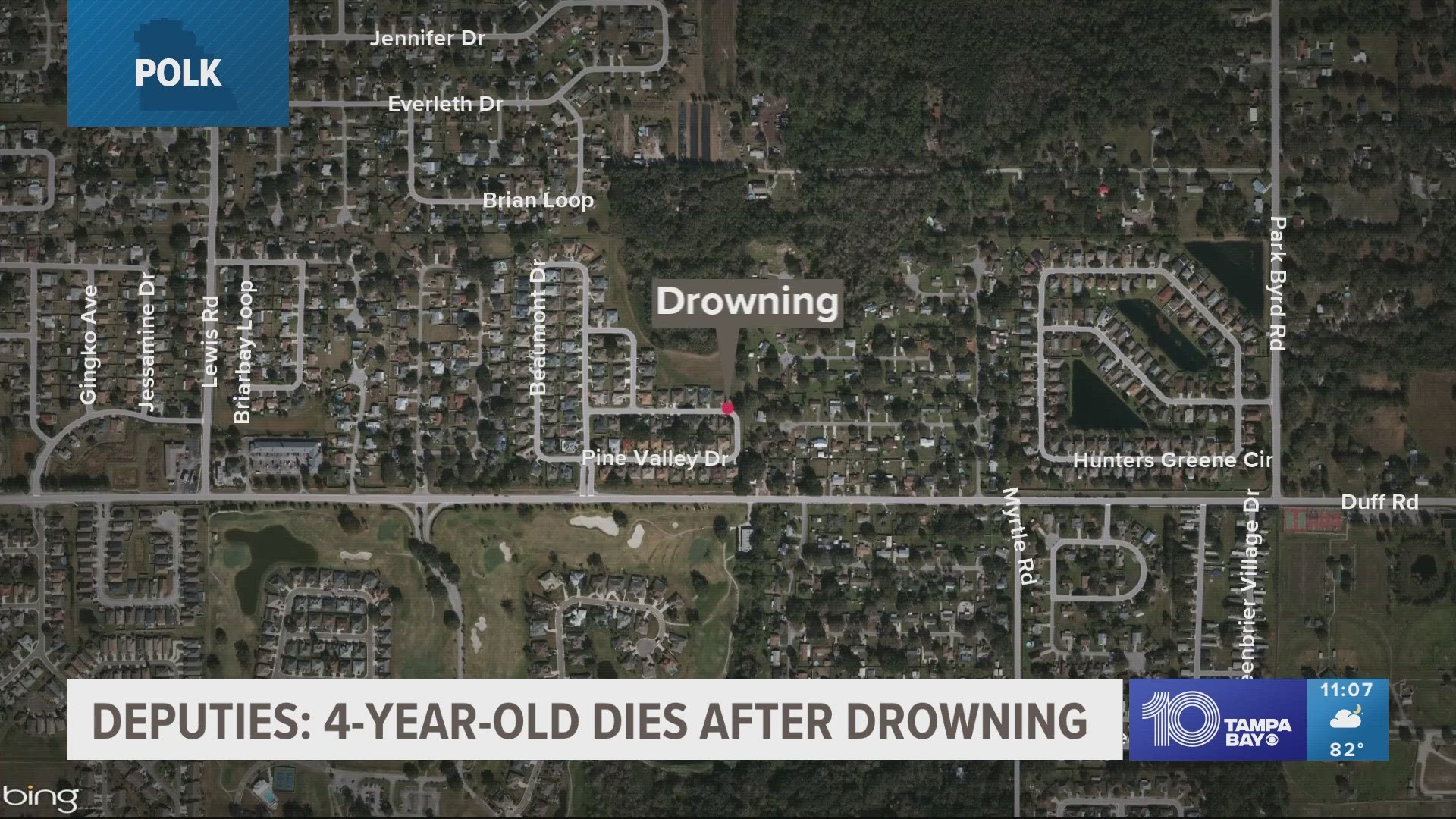 The boy was reportedly in the water for about eight minutes before he was found.