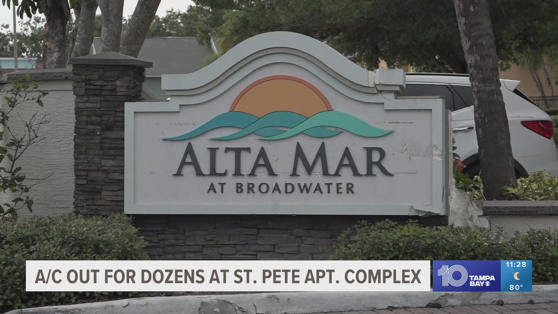 The tenants tell 10 Tampa Bay their requests for repairs at Alta Mar at Broadwater apartments have been ignored by management.