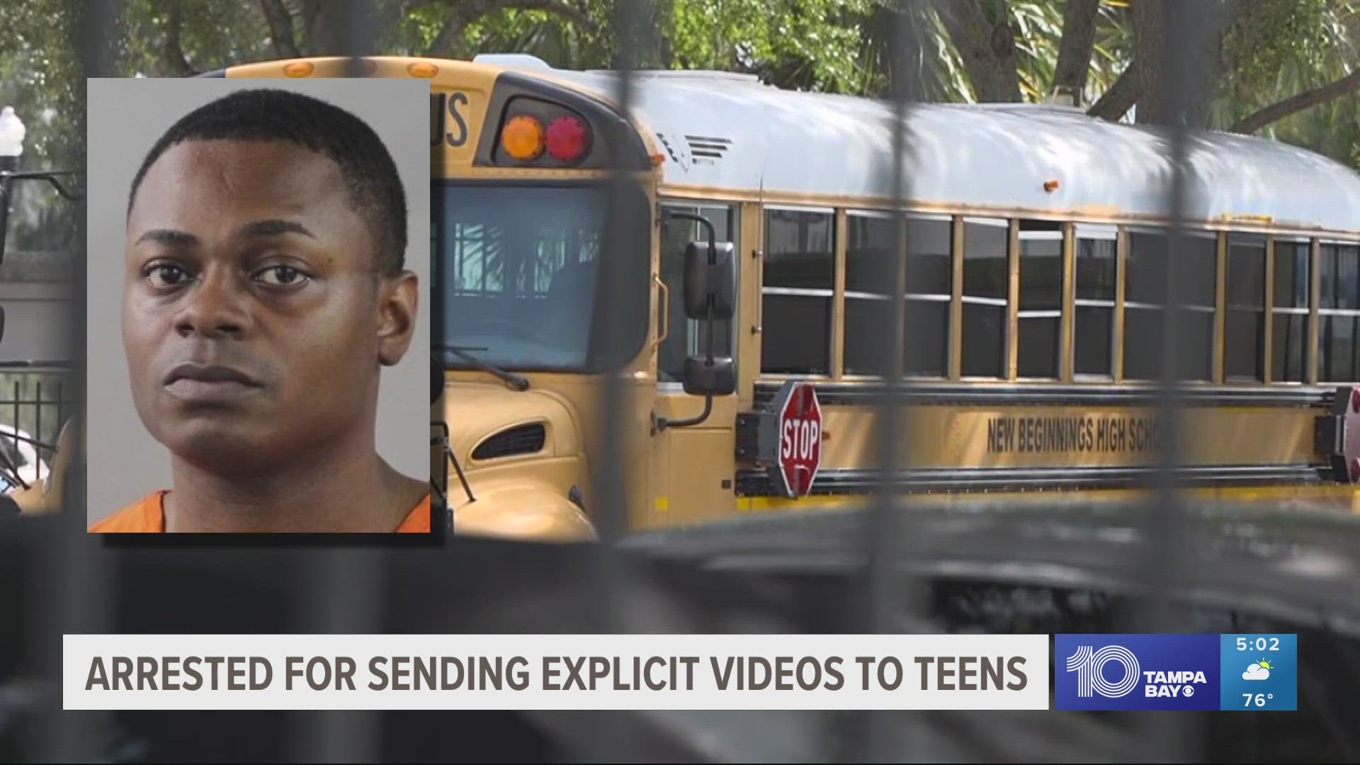Jerron Dunn asked at least one student to come to his house, the sheriff's office said.